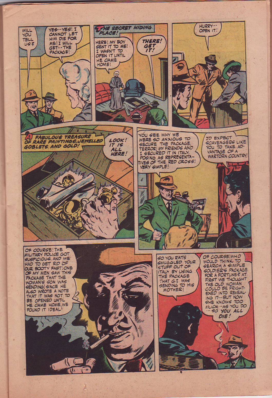 Black Terror, page 18. Black Terror. Public domain in the United States. Intended scans: Digital Comic Museum and Comic Book Plus. https://digitalcomicmuseum.com/