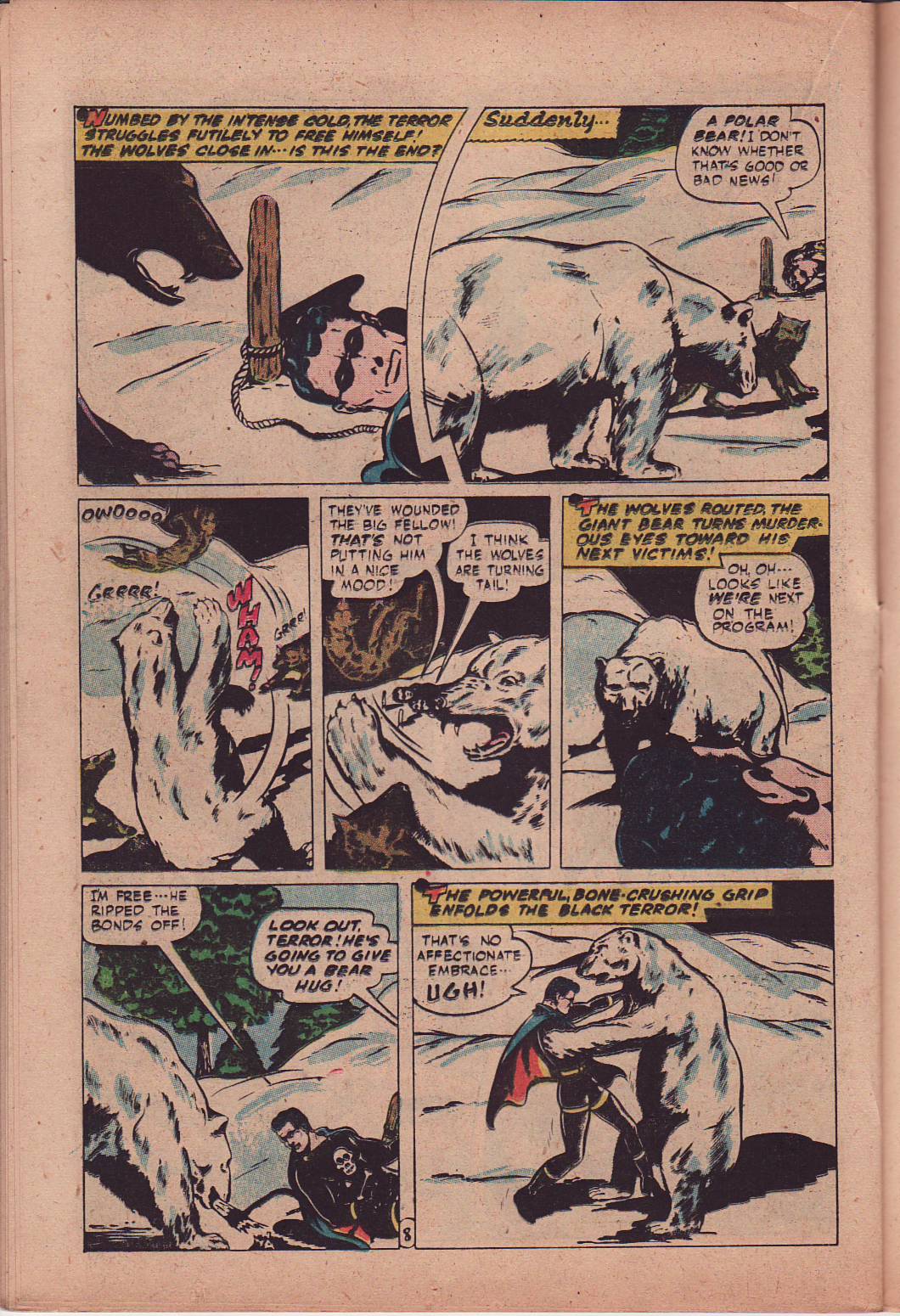 Black Terror, page 33. Black Terror. Public domain in the United States. Intended scans: Digital Comic Museum and Comic Book Plus. https://digitalcomicmuseum.com/
