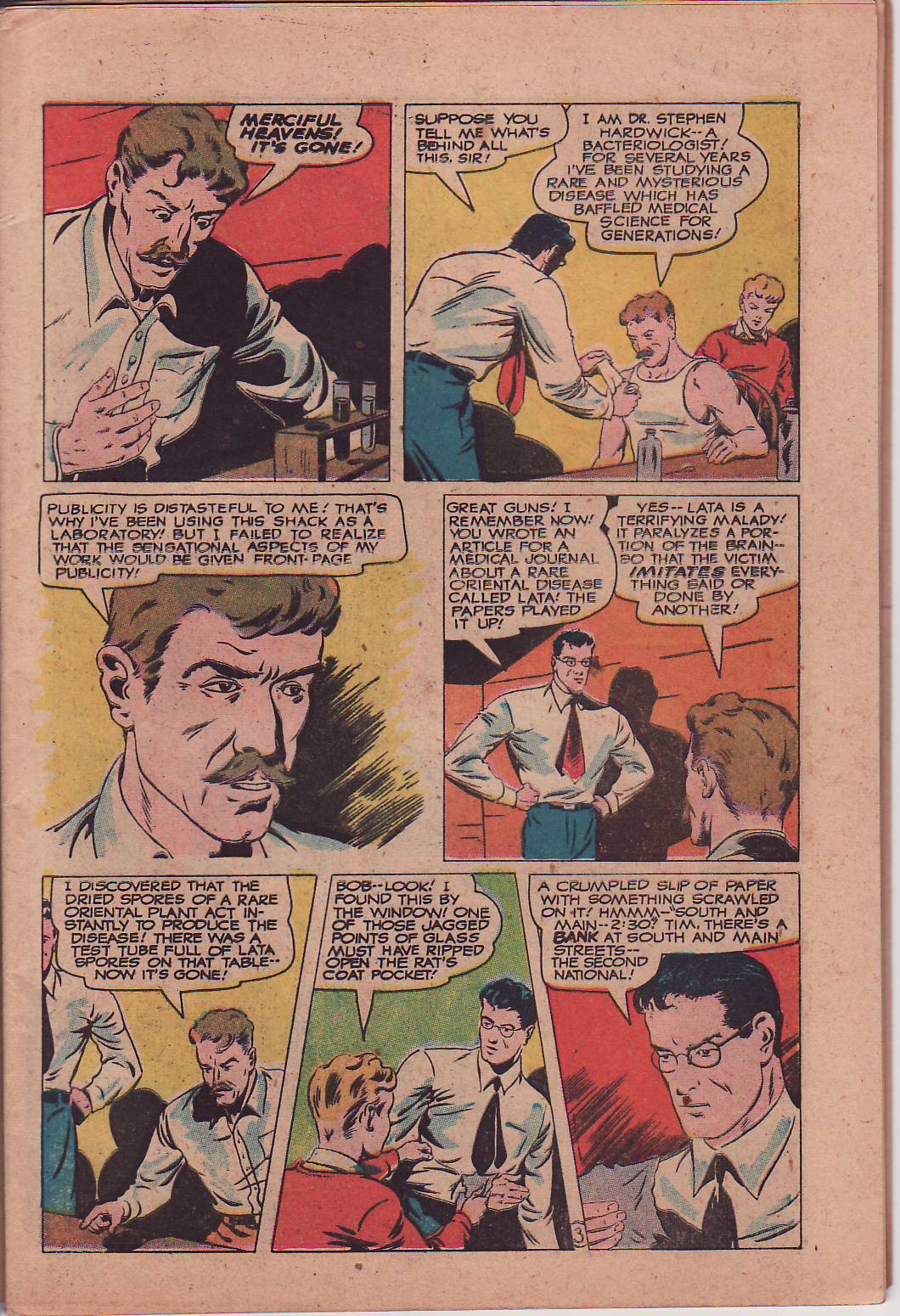 Black Terror, page 6. Black Terror. Public domain in the United States. Intended scans: Digital Comic Museum and Comic Book Plus. https://digitalcomicmuseum.com/
