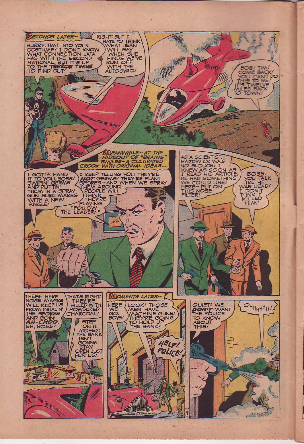 Black Terror, page 7. Black Terror. Public domain in the United States. Intended scans: Digital Comic Museum and Comic Book Plus. https://digitalcomicmuseum.com/