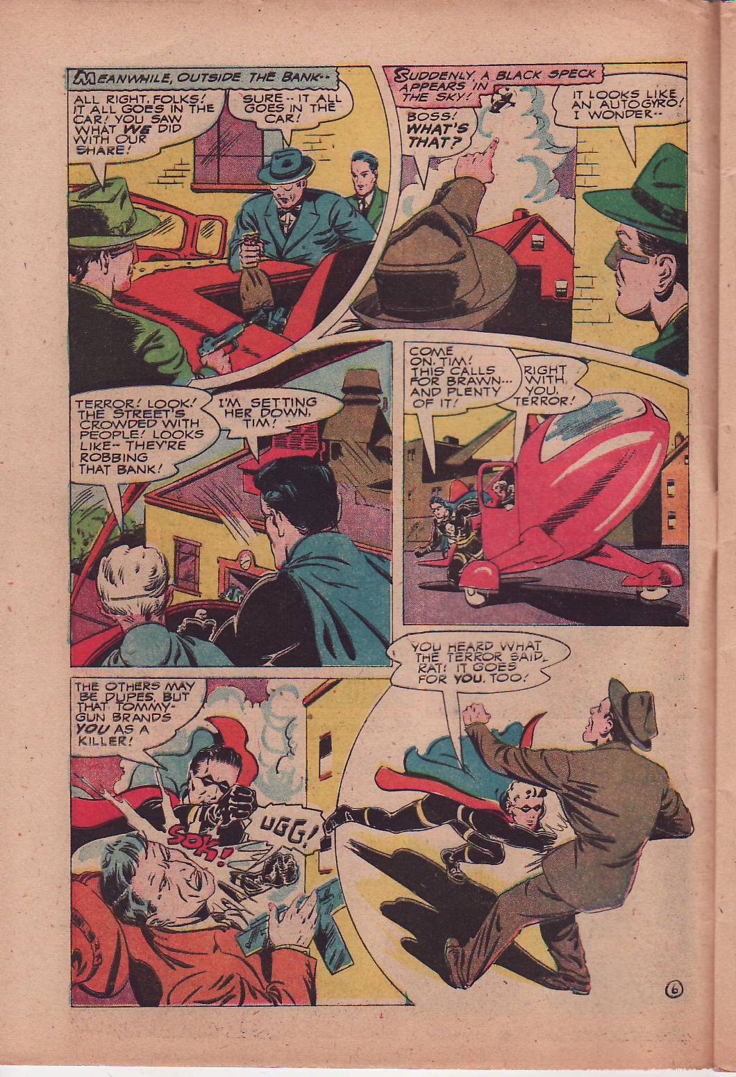 Black Terror, page 9. Black Terror. Public domain in the United States. Intended scans: Digital Comic Museum and Comic Book Plus. https://digitalcomicmuseum.com/