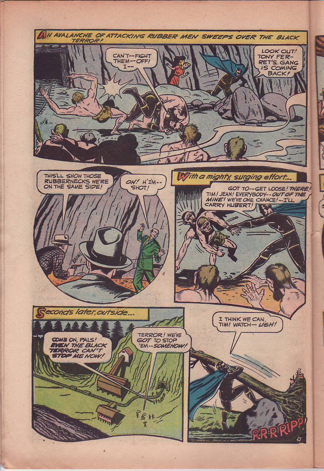 Black Terror, page 12. Black Terror. Public domain in the United States. Intended scans: Digital Comic Museum and Comic Book Plus. https://digitalcomicmuseum.com/