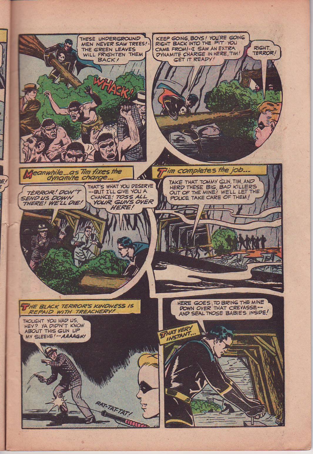 Black Terror, page 13. Black Terror. Public domain in the United States. Intended scans: Digital Comic Museum and Comic Book Plus. https://digitalcomicmuseum.com/