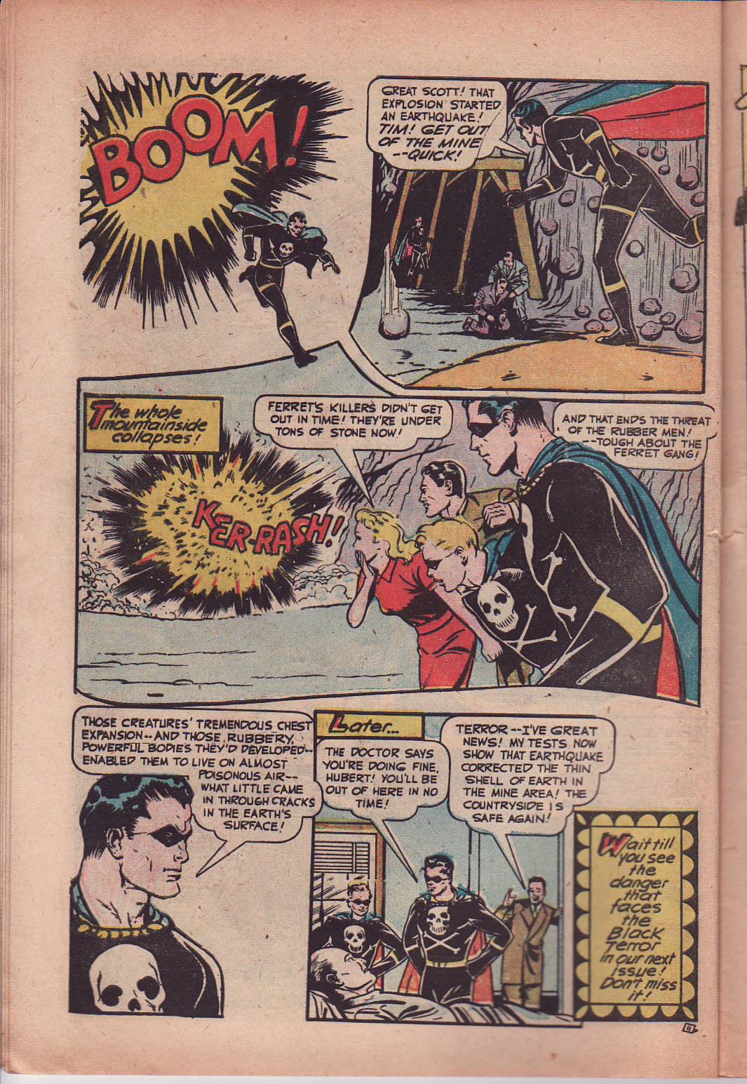 Black Terror, page 14. Black Terror. Public domain in the United States. Intended scans: Digital Comic Museum and Comic Book Plus. https://digitalcomicmuseum.com/