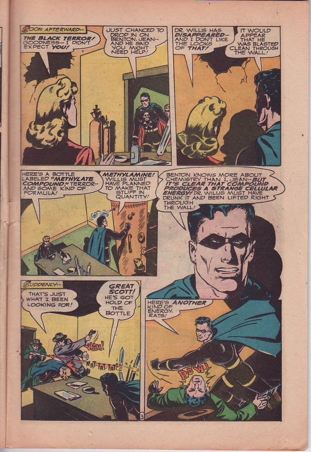 Black Terror, page 17. Black Terror. Public domain in the United States. Intended scans: Digital Comic Museum and Comic Book Plus. https://digitalcomicmuseum.com/