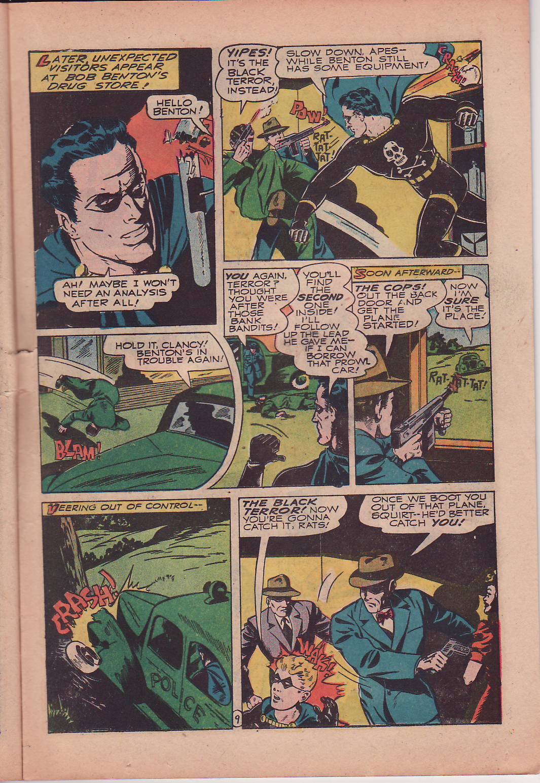 Black Terror, page 23. Black Terror. Public domain in the United States. Intended scans: Digital Comic Museum and Comic Book Plus. https://digitalcomicmuseum.com/