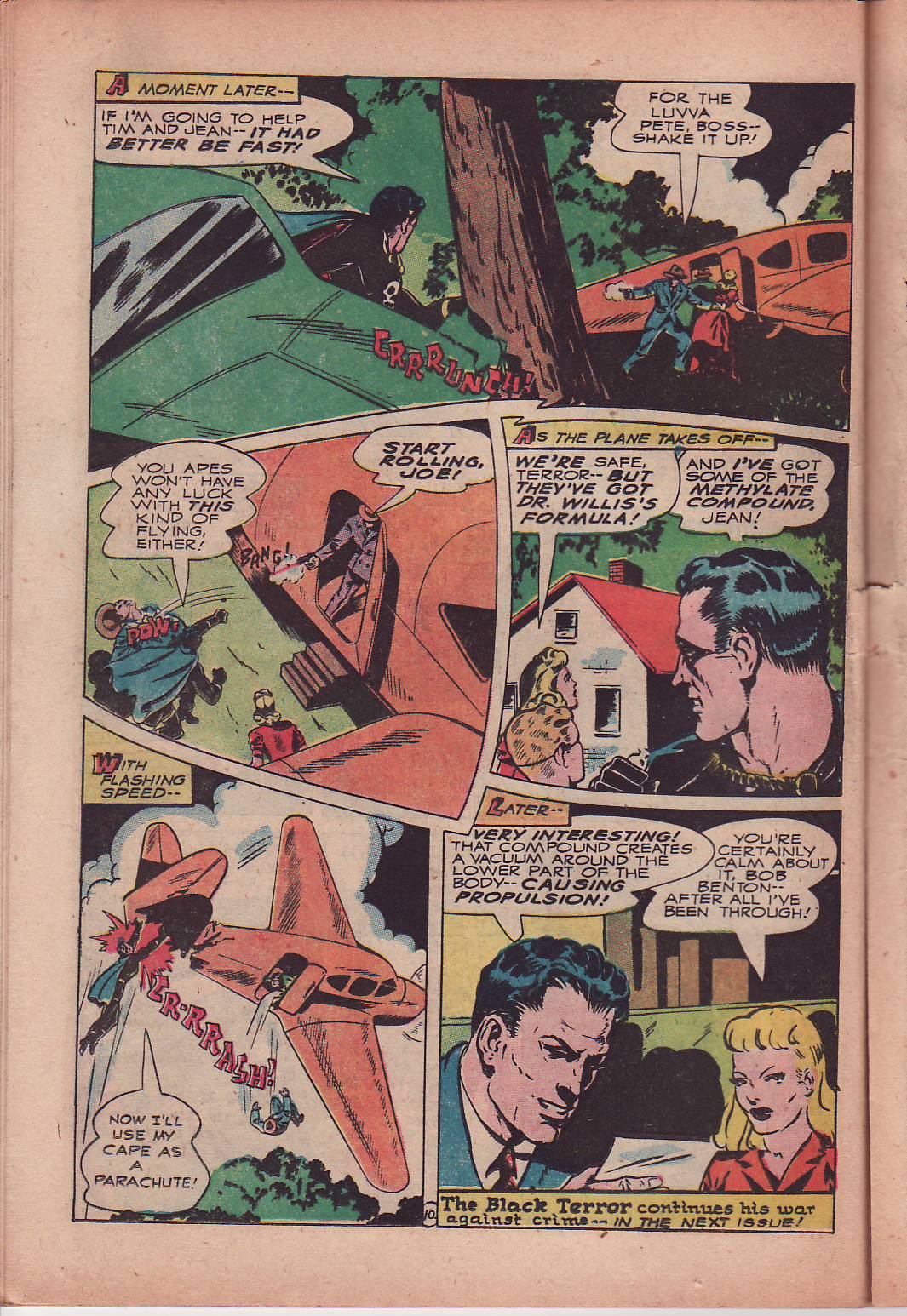 Black Terror, page 24. Black Terror. Public domain in the United States. Intended scans: Digital Comic Museum and Comic Book Plus. https://digitalcomicmuseum.com/