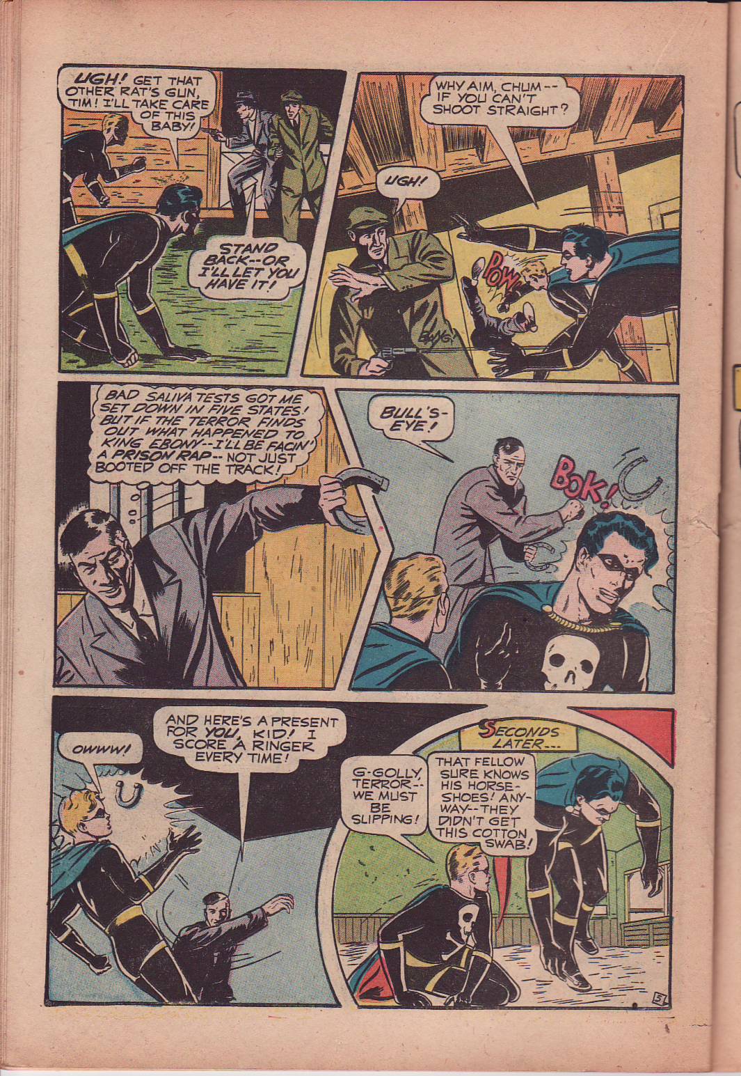Black Terror, page 30. Black Terror. Public domain in the United States. Intended scans: Digital Comic Museum and Comic Book Plus. https://digitalcomicmuseum.com/