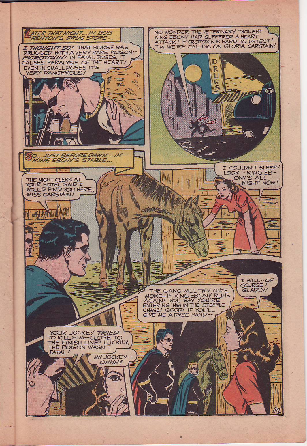 Black Terror, page 31. Black Terror. Public domain in the United States. Intended scans: Digital Comic Museum and Comic Book Plus. https://digitalcomicmuseum.com/