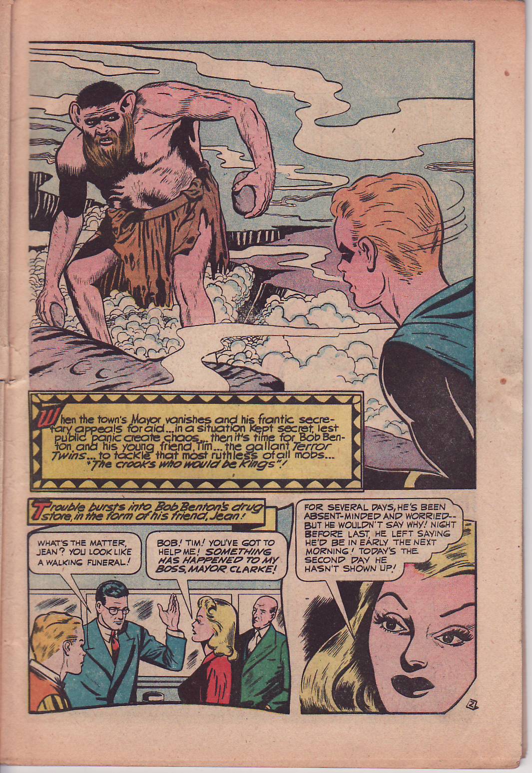 Black Terror, page 5. Black Terror. Public domain in the United States. Intended scans: Digital Comic Museum and Comic Book Plus. https://digitalcomicmuseum.com/