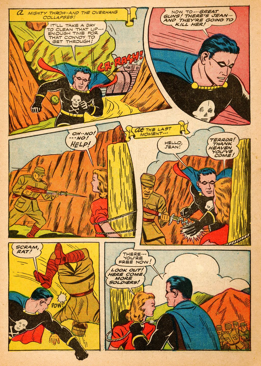 Black Terror, page 11. Black Terror. Public domain in the United States. Intended scans: Digital Comic Museum and Comic Book Plus. https://digitalcomicmuseum.com/