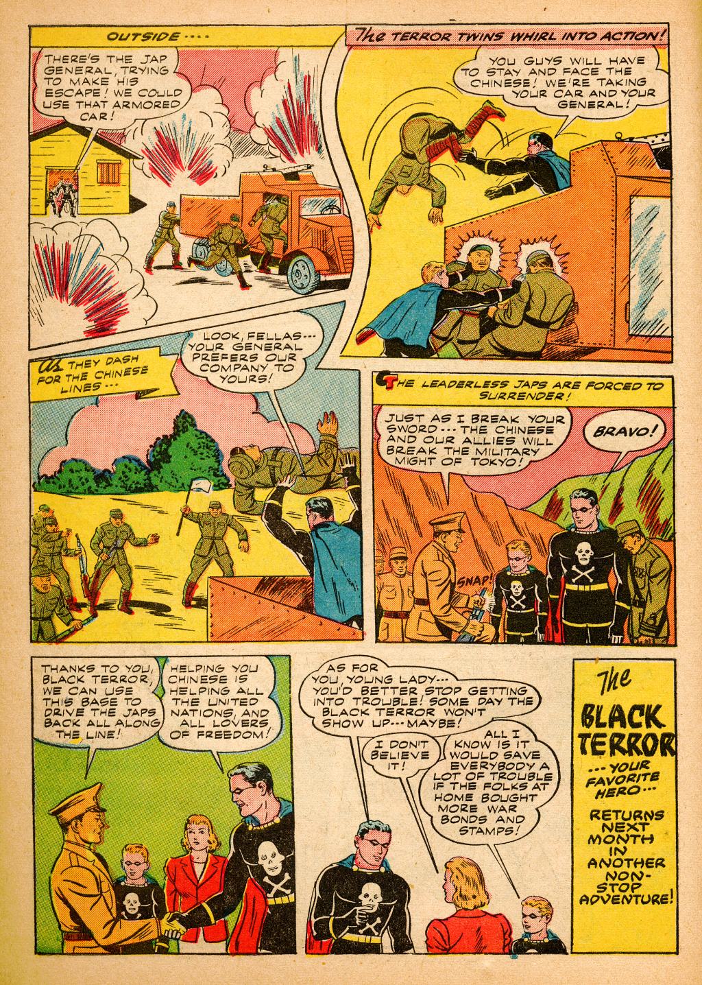 Black Terror, page 14. Black Terror. Public domain in the United States. Intended scans: Digital Comic Museum and Comic Book Plus. https://digitalcomicmuseum.com/