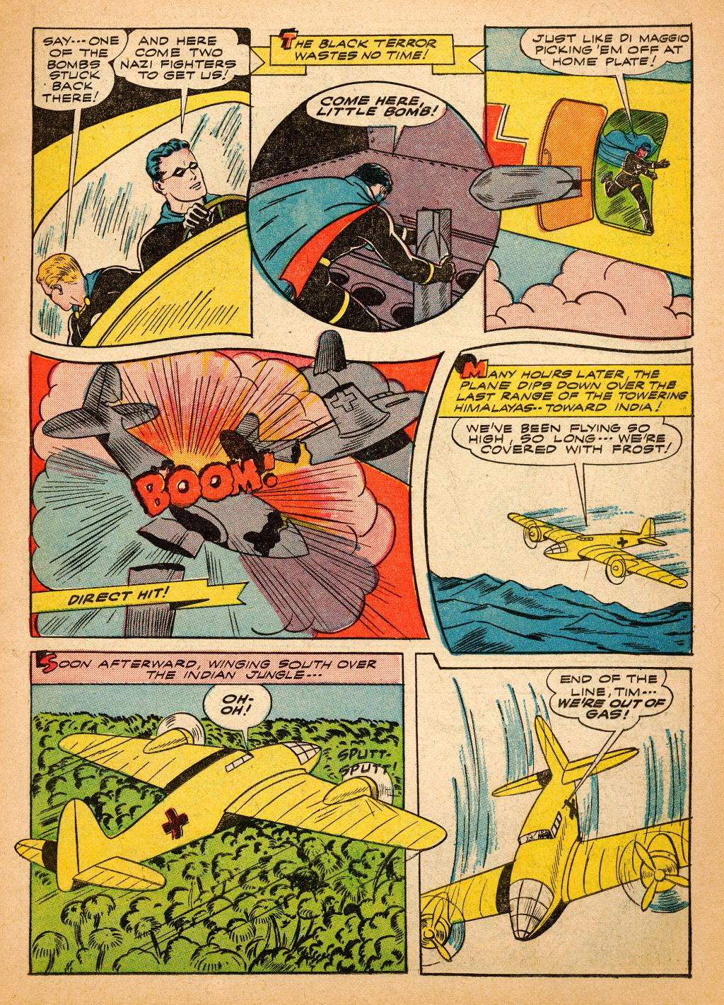 Black Terror, page 17. Black Terror. Public domain in the United States. Intended scans: Digital Comic Museum and Comic Book Plus. https://digitalcomicmuseum.com/
