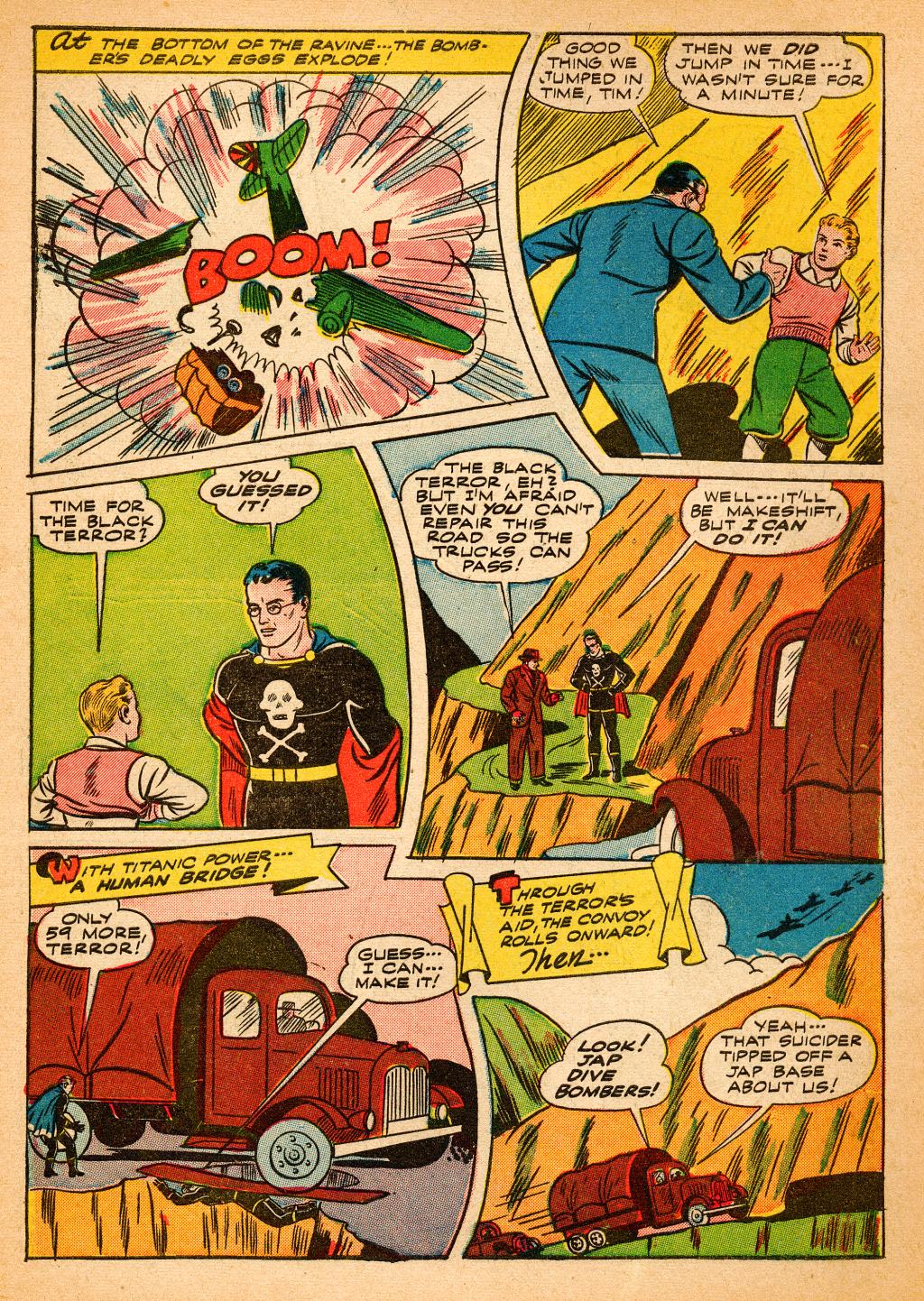 Black Terror, page 3. Black Terror. Public domain in the United States. Intended scans: Digital Comic Museum and Comic Book Plus. https://digitalcomicmuseum.com/