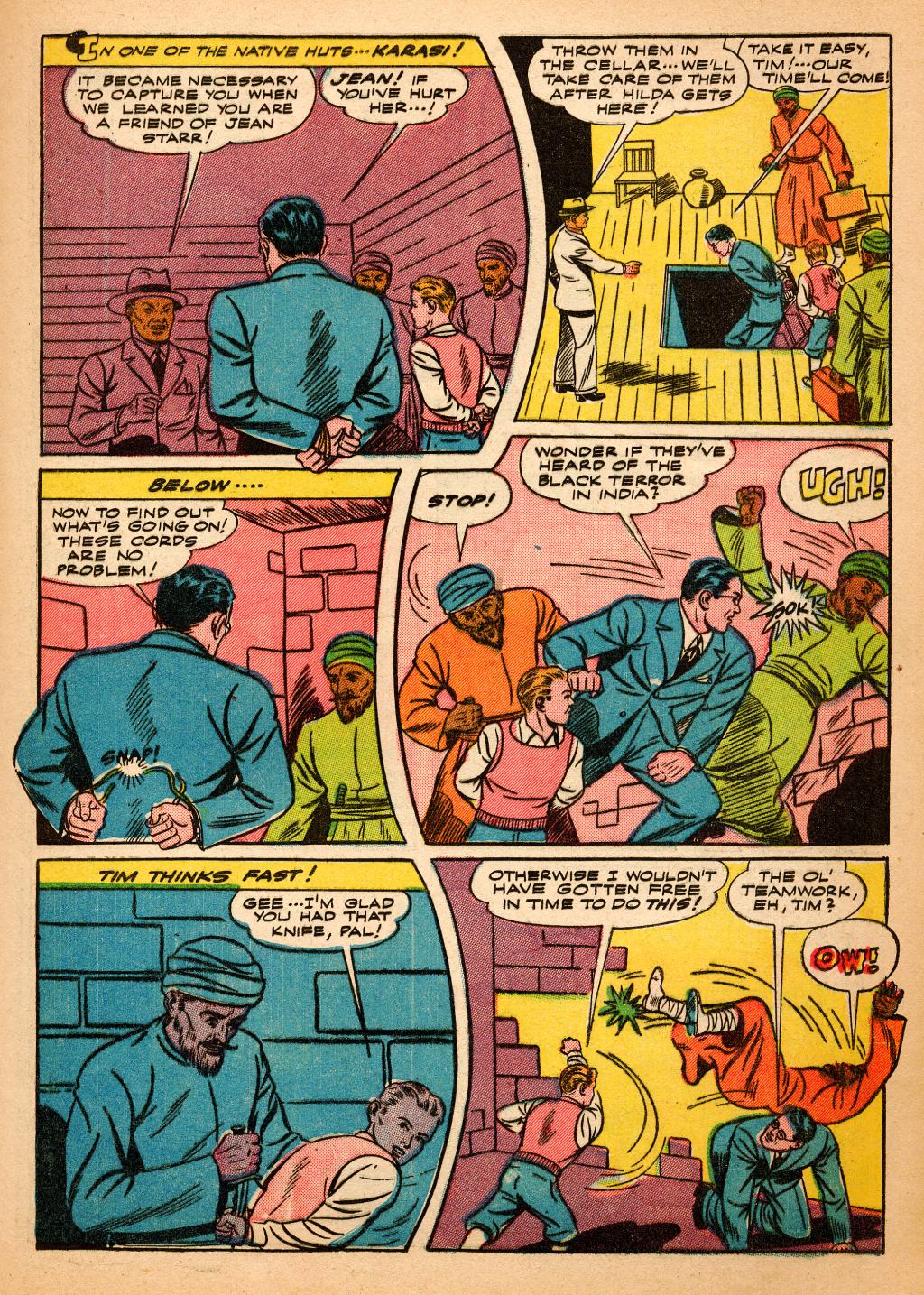 Black Terror, page 23. Black Terror. Public domain in the United States. Intended scans: Digital Comic Museum and Comic Book Plus. https://digitalcomicmuseum.com/
