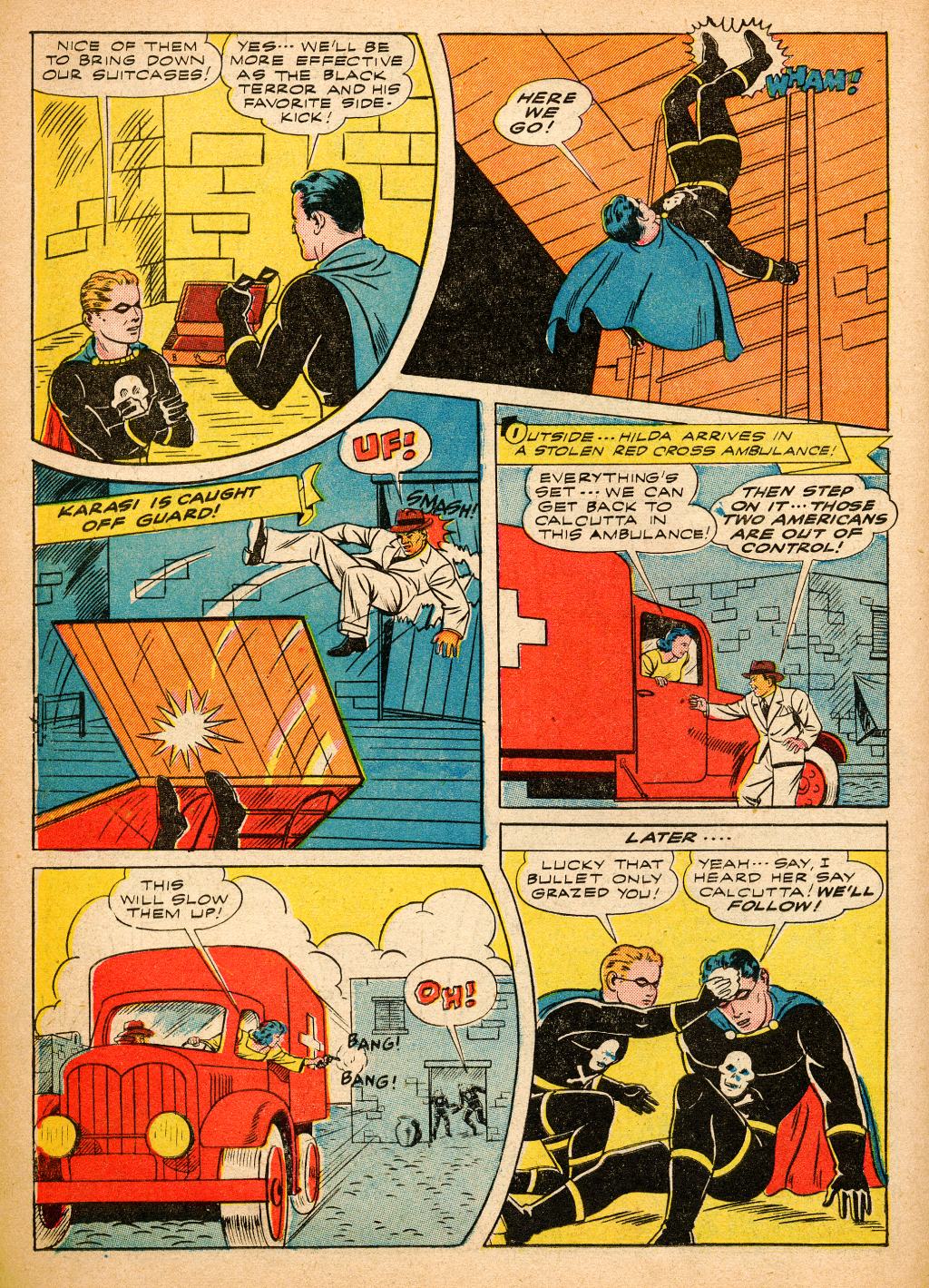 Black Terror, page 24. Black Terror. Public domain in the United States. Intended scans: Digital Comic Museum and Comic Book Plus. https://digitalcomicmuseum.com/