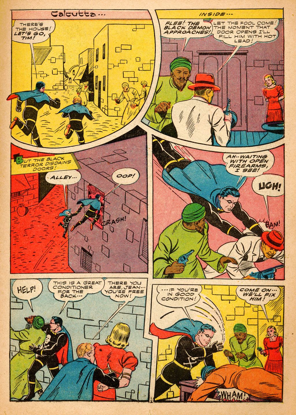 Black Terror, page 25. Black Terror. Public domain in the United States. Intended scans: Digital Comic Museum and Comic Book Plus. https://digitalcomicmuseum.com/