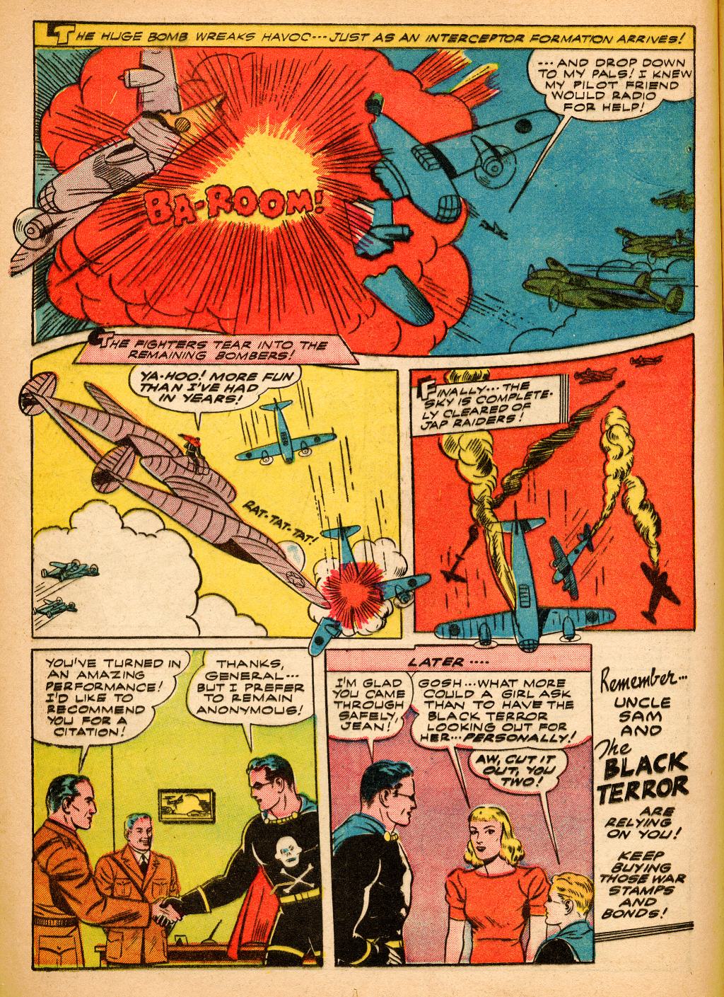 Black Terror, page 28. Black Terror. Public domain in the United States. Intended scans: Digital Comic Museum and Comic Book Plus. https://digitalcomicmuseum.com/