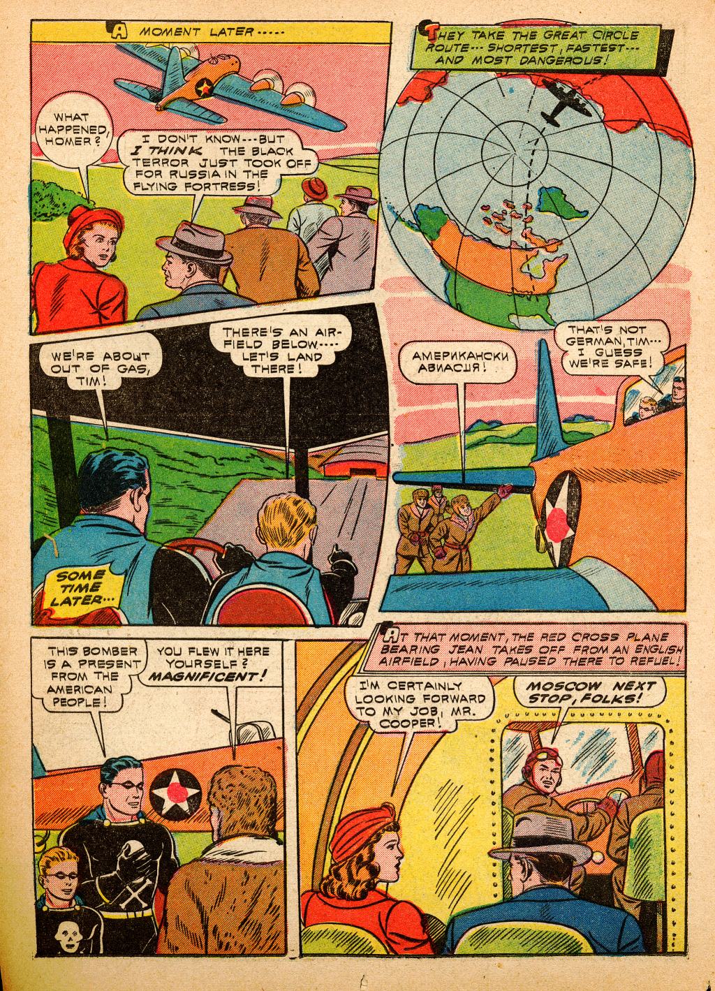 Black Terror, page 32. Black Terror. Public domain in the United States. Intended scans: Digital Comic Museum and Comic Book Plus. https://digitalcomicmuseum.com/