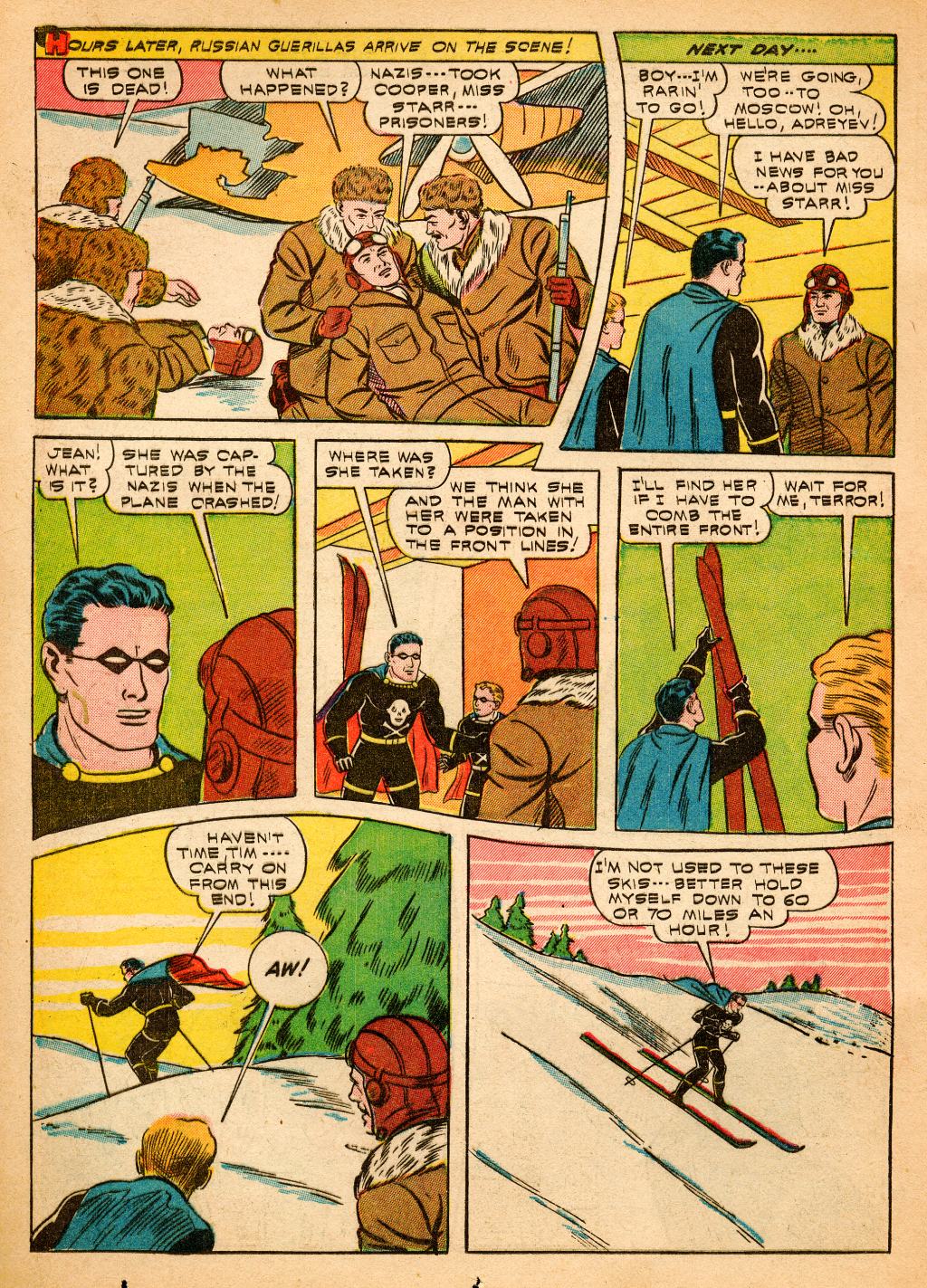 Black Terror, page 34. Black Terror. Public domain in the United States. Intended scans: Digital Comic Museum and Comic Book Plus. https://digitalcomicmuseum.com/