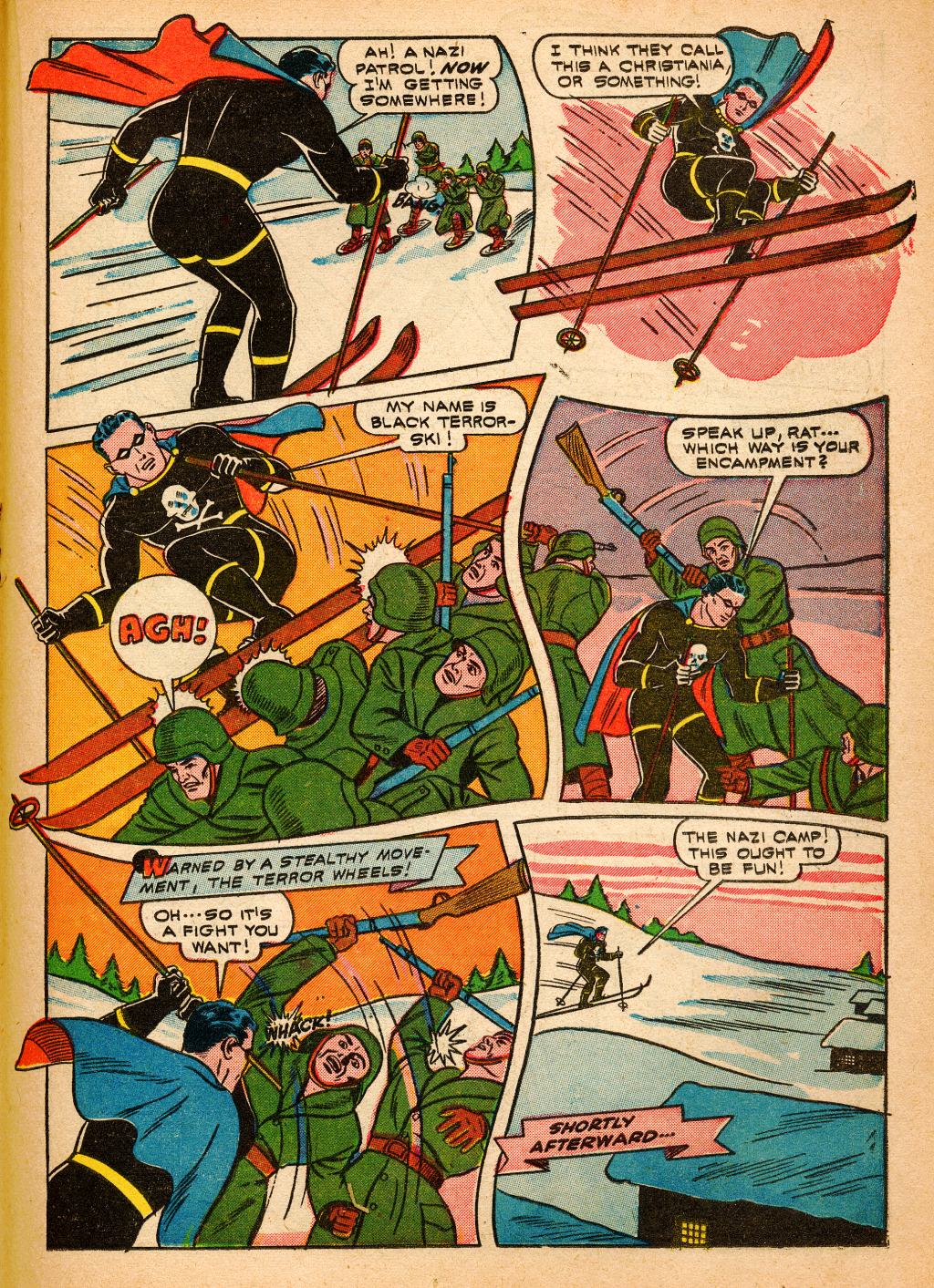 Black Terror, page 35. Black Terror. Public domain in the United States. Intended scans: Digital Comic Museum and Comic Book Plus. https://digitalcomicmuseum.com/