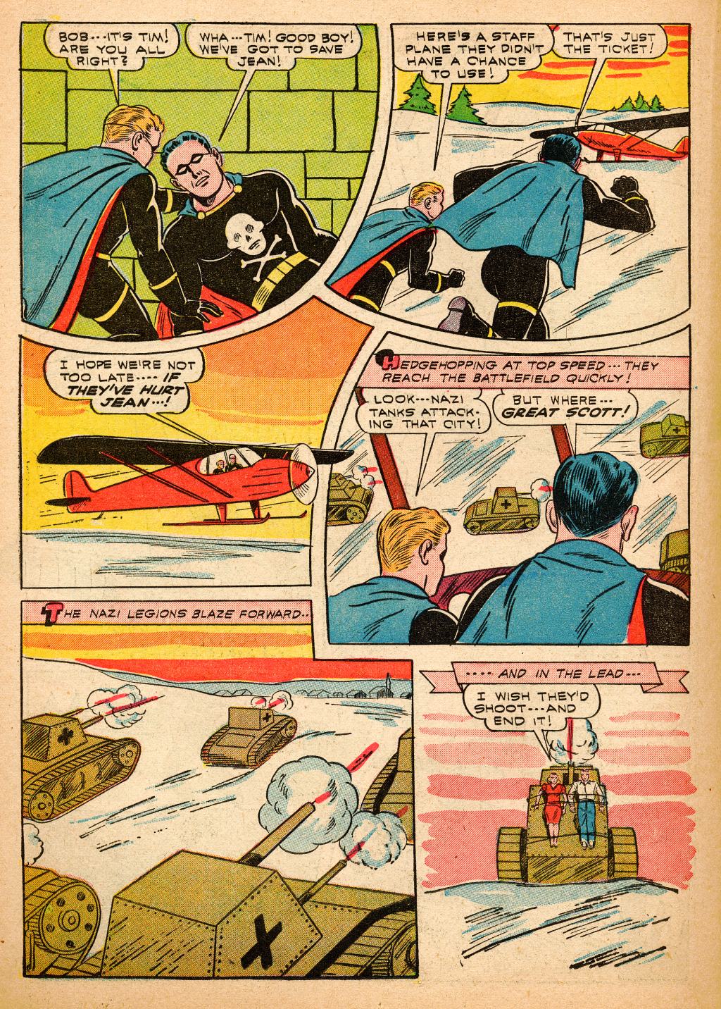 Black Terror, page 40. Black Terror. Public domain in the United States. Intended scans: Digital Comic Museum and Comic Book Plus. https://digitalcomicmuseum.com/