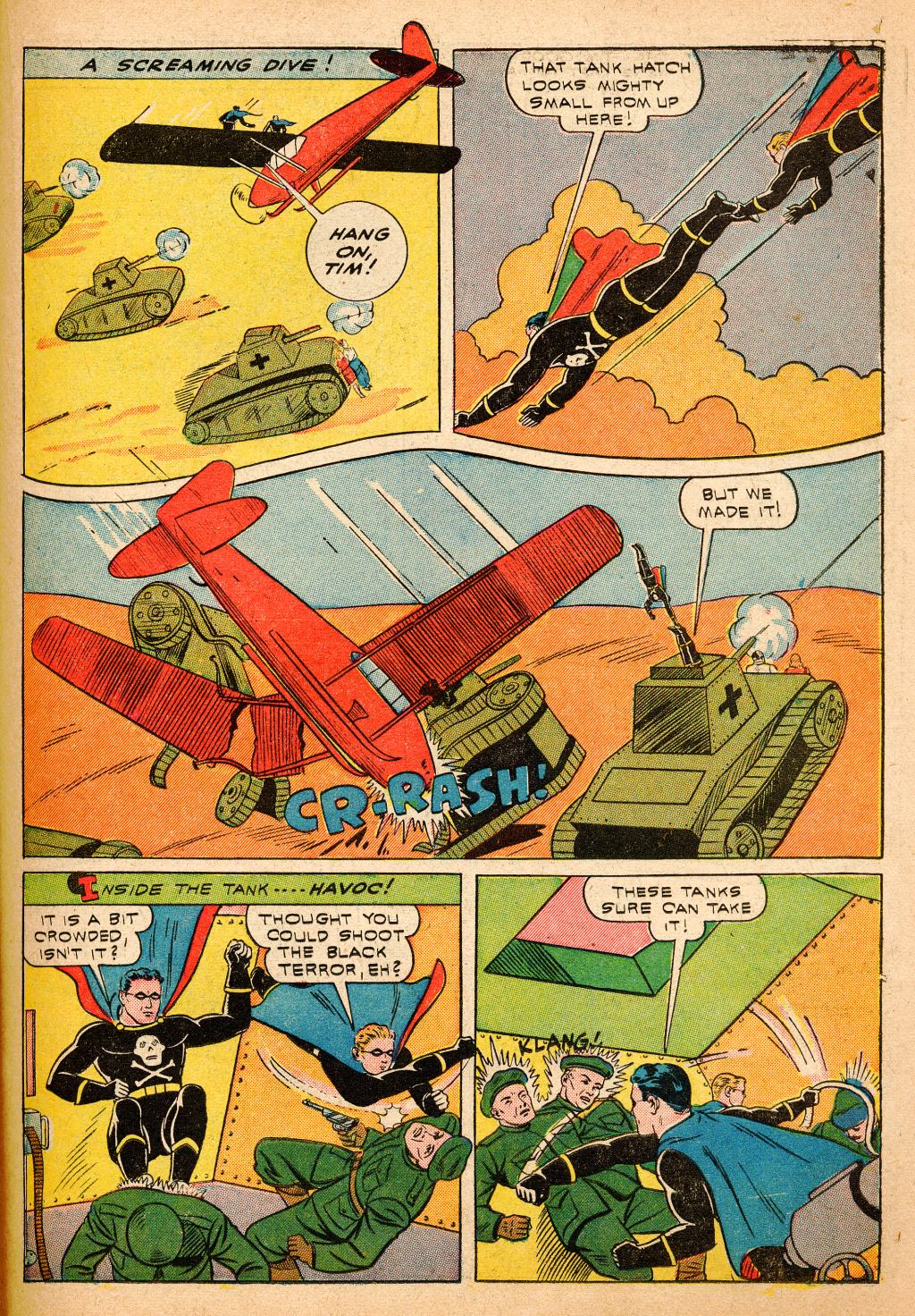 Black Terror, page 41. Black Terror. Public domain in the United States. Intended scans: Digital Comic Museum and Comic Book Plus. https://digitalcomicmuseum.com/