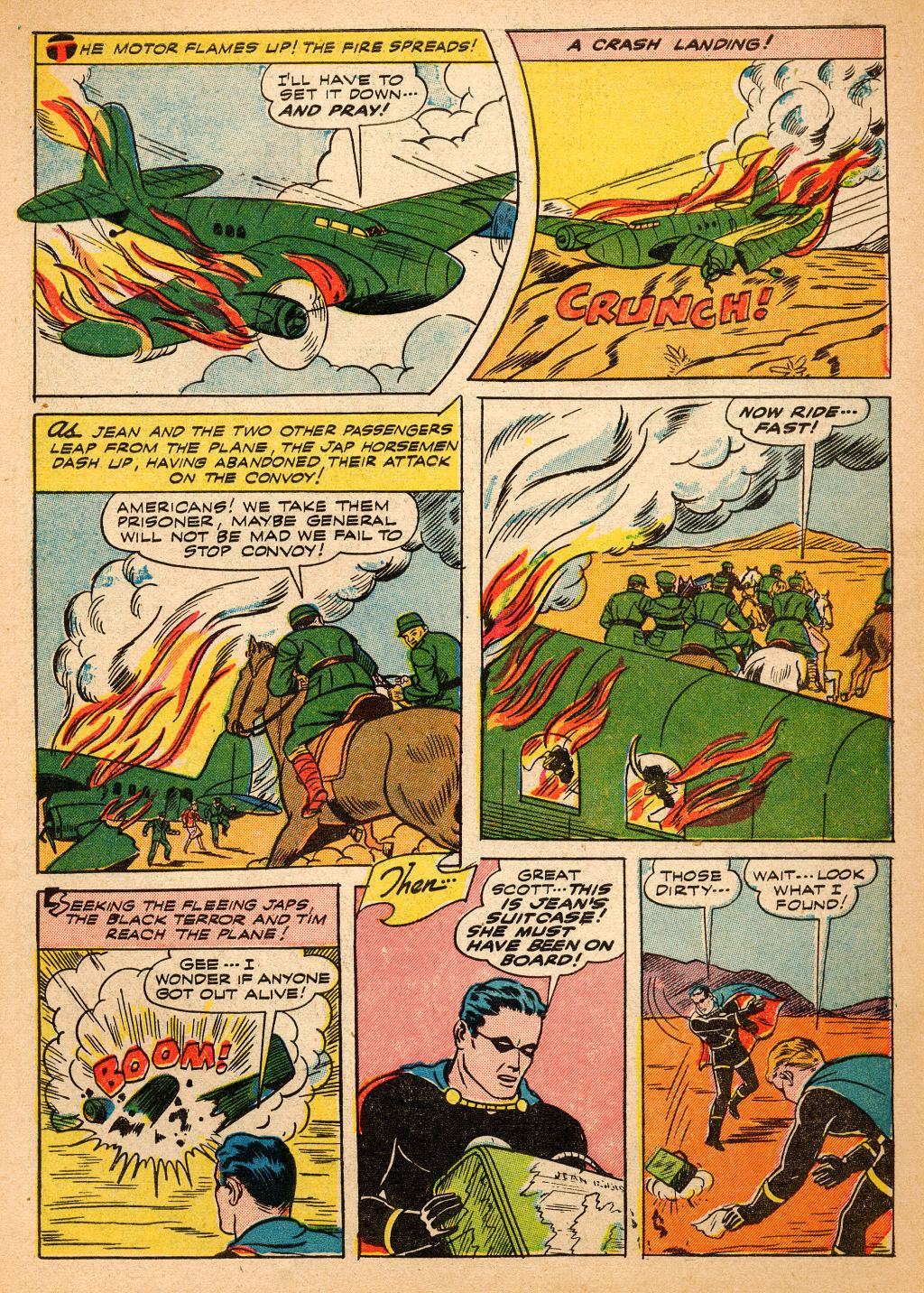Black Terror, page 9. Black Terror. Public domain in the United States. Intended scans: Digital Comic Museum and Comic Book Plus. https://digitalcomicmuseum.com/