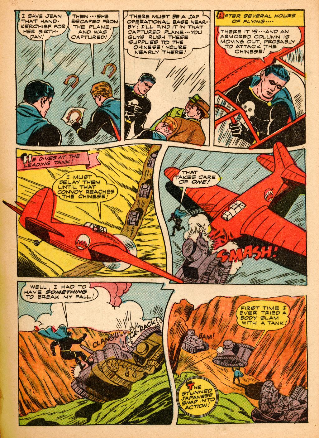 Black Terror, page 10. Black Terror. Public domain in the United States. Intended scans: Digital Comic Museum and Comic Book Plus. https://digitalcomicmuseum.com/