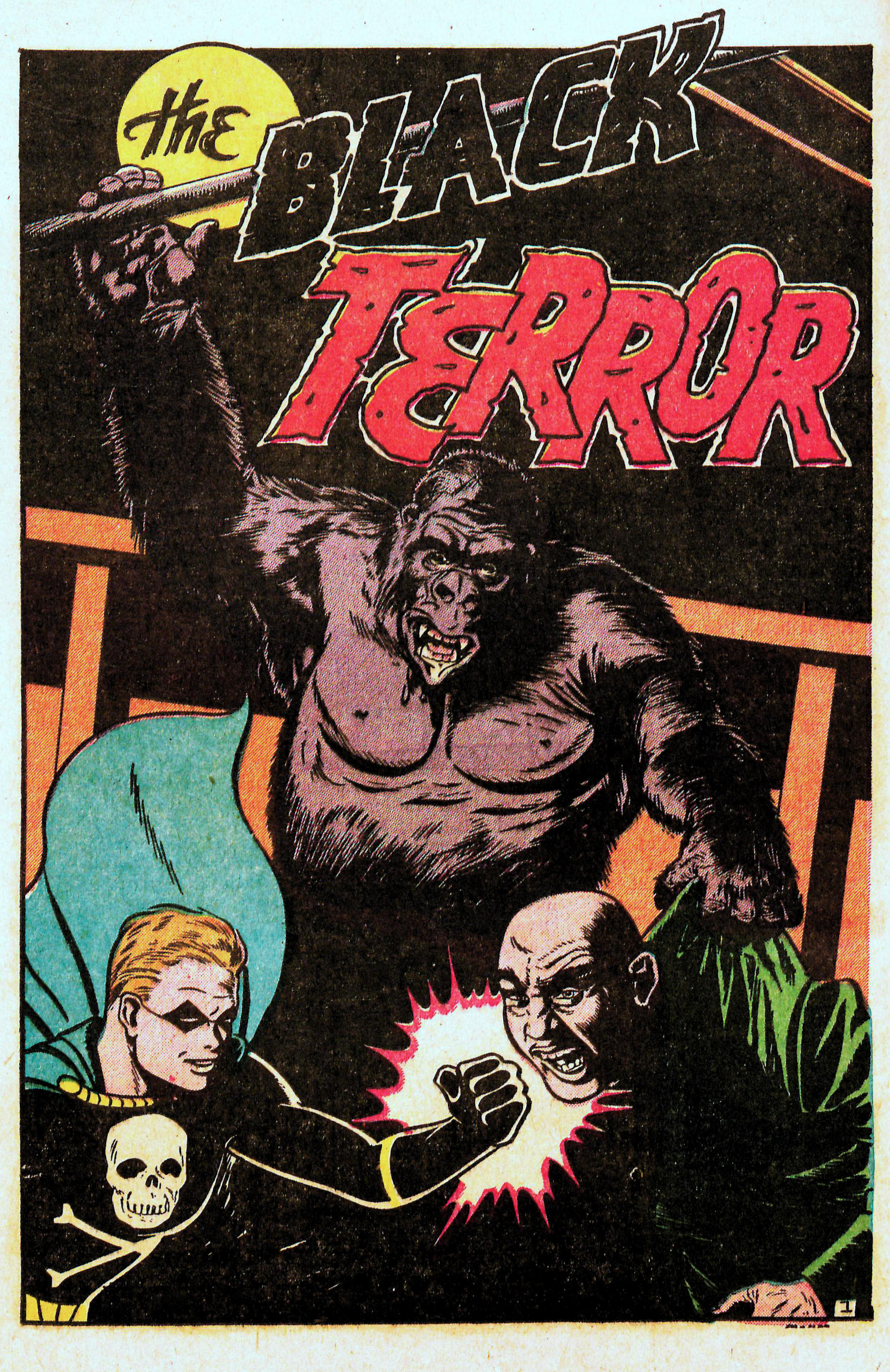 Black Terror, page 16. Black Terror. Public domain in the United States. Intended scans: Digital Comic Museum and Comic Book Plus. https://digitalcomicmuseum.com/