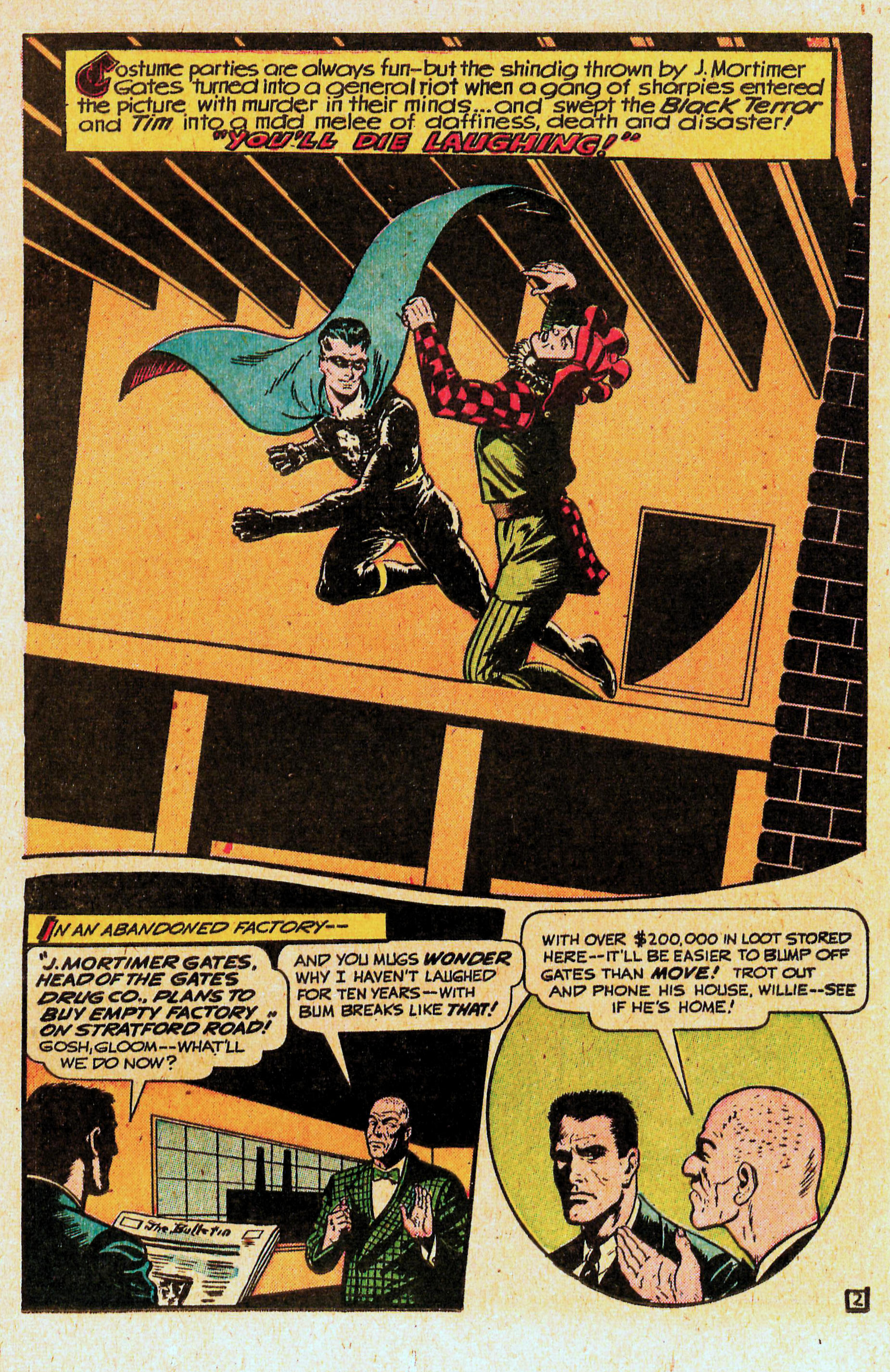 Black Terror, page 17. Black Terror. Public domain in the United States. Intended scans: Digital Comic Museum and Comic Book Plus. https://digitalcomicmuseum.com/