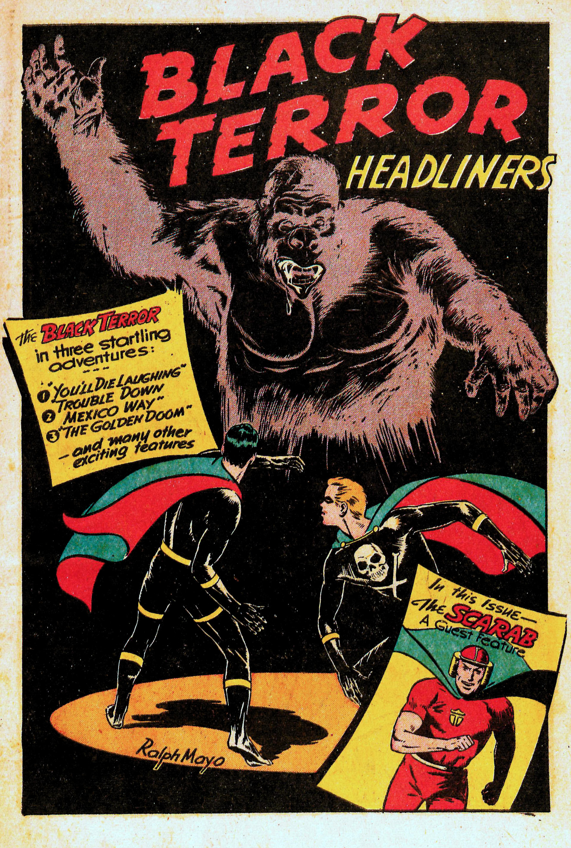 Black Terror, page 3. Black Terror. Public domain in the United States. Intended scans: Digital Comic Museum and Comic Book Plus. https://digitalcomicmuseum.com/