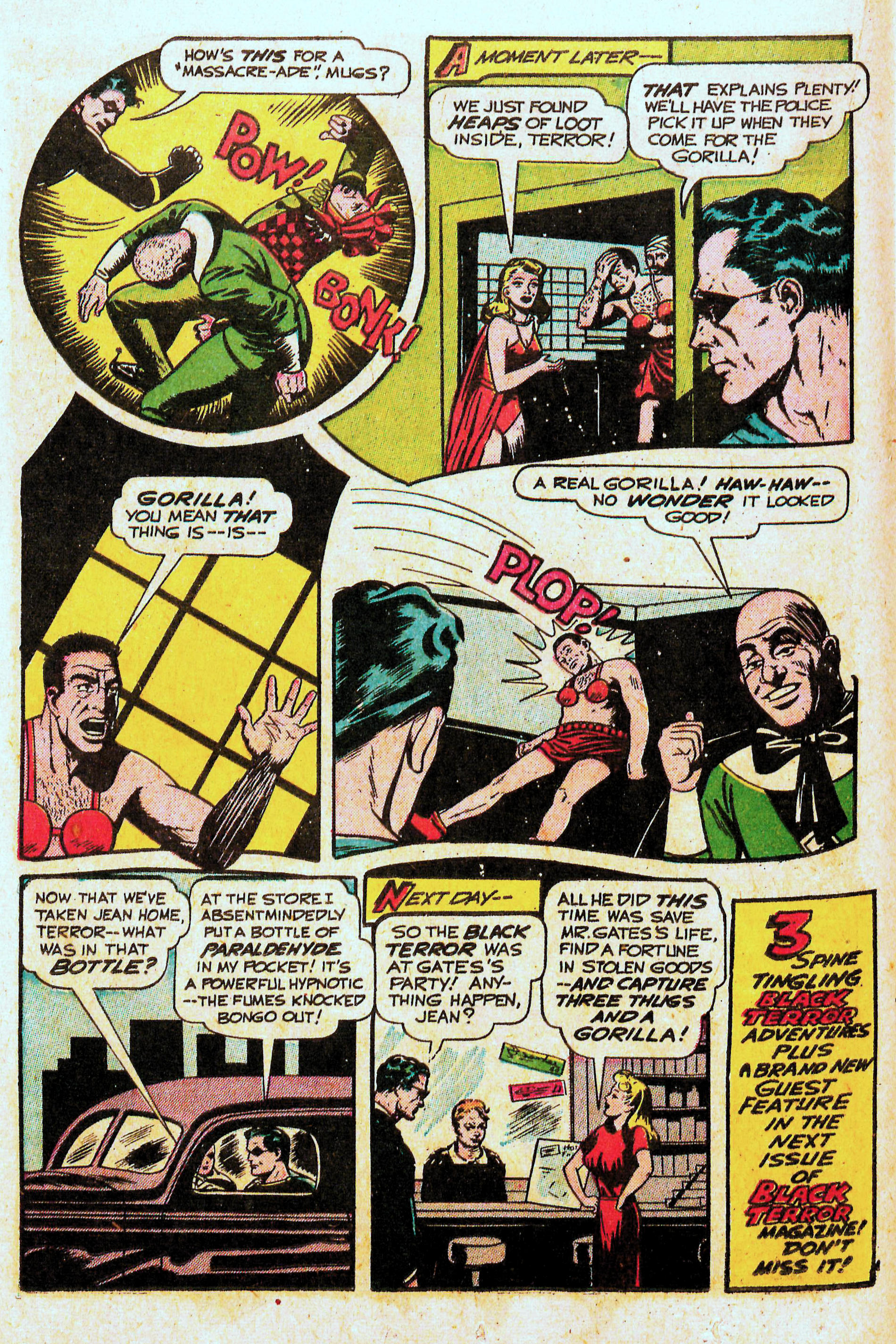 Black Terror, page 26. Black Terror. Public domain in the United States. Intended scans: Digital Comic Museum and Comic Book Plus. https://digitalcomicmuseum.com/