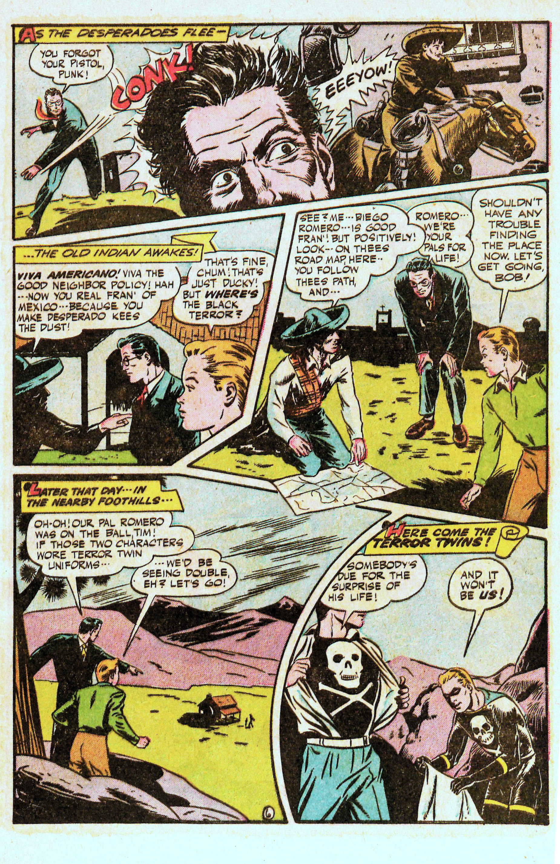Black Terror, page 9. Black Terror. Public domain in the United States. Intended scans: Digital Comic Museum and Comic Book Plus. https://digitalcomicmuseum.com/