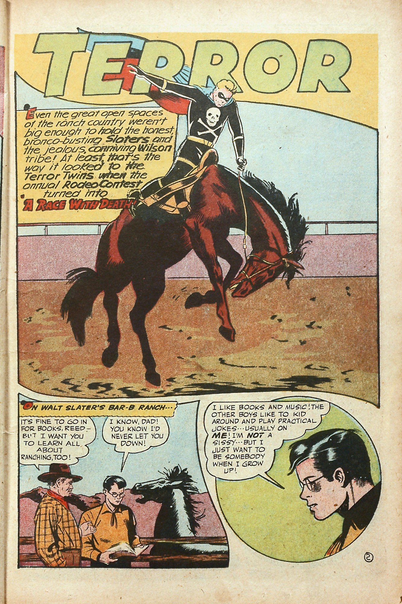 Black Terror, page 15. Black Terror. Public domain in the United States. Intended scans: Digital Comic Museum and Comic Book Plus. https://digitalcomicmuseum.com/