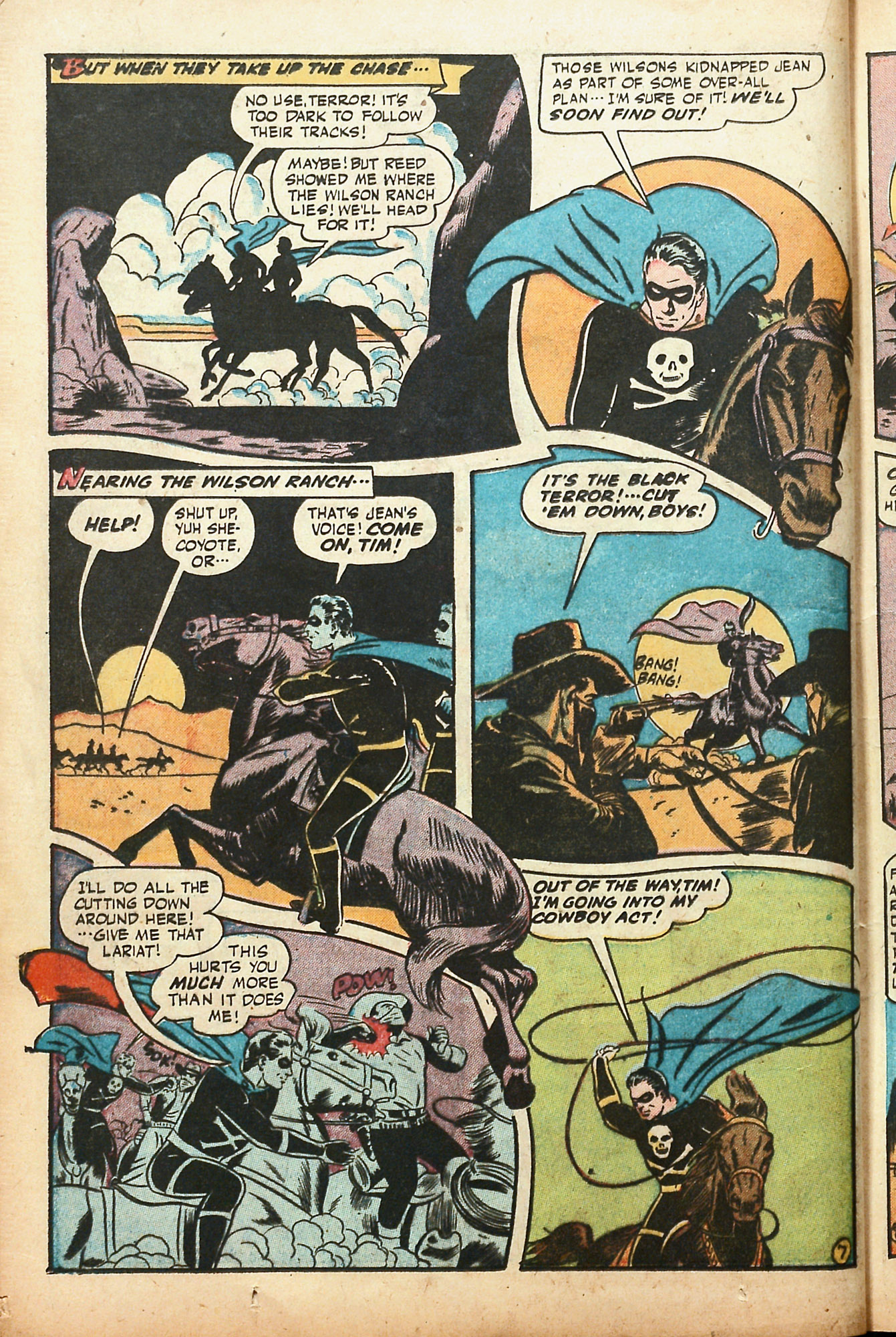 Black Terror, page 20. Black Terror. Public domain in the United States. Intended scans: Digital Comic Museum and Comic Book Plus. https://digitalcomicmuseum.com/