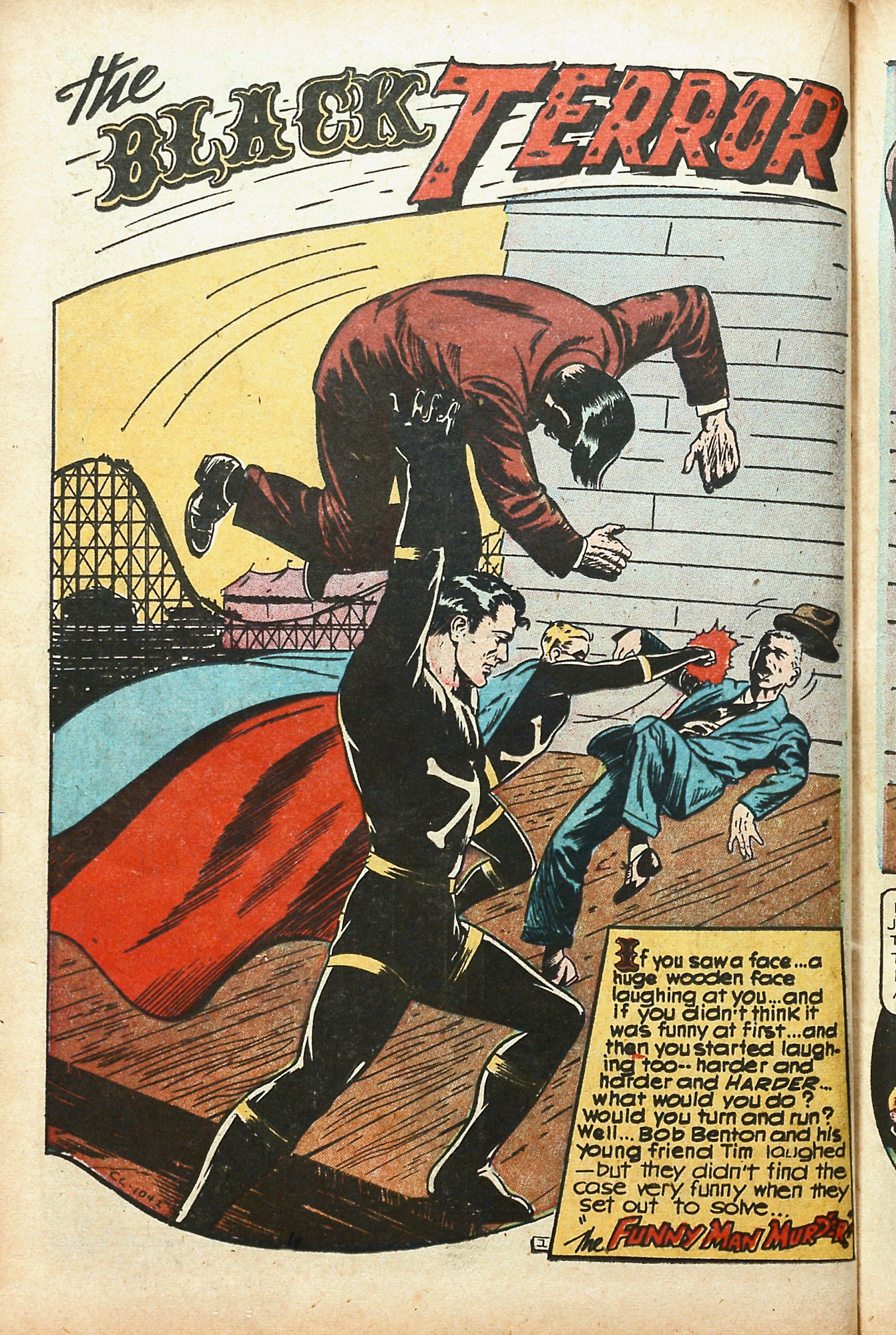 Black Terror, page 26. Black Terror. Public domain in the United States. Intended scans: Digital Comic Museum and Comic Book Plus. https://digitalcomicmuseum.com/