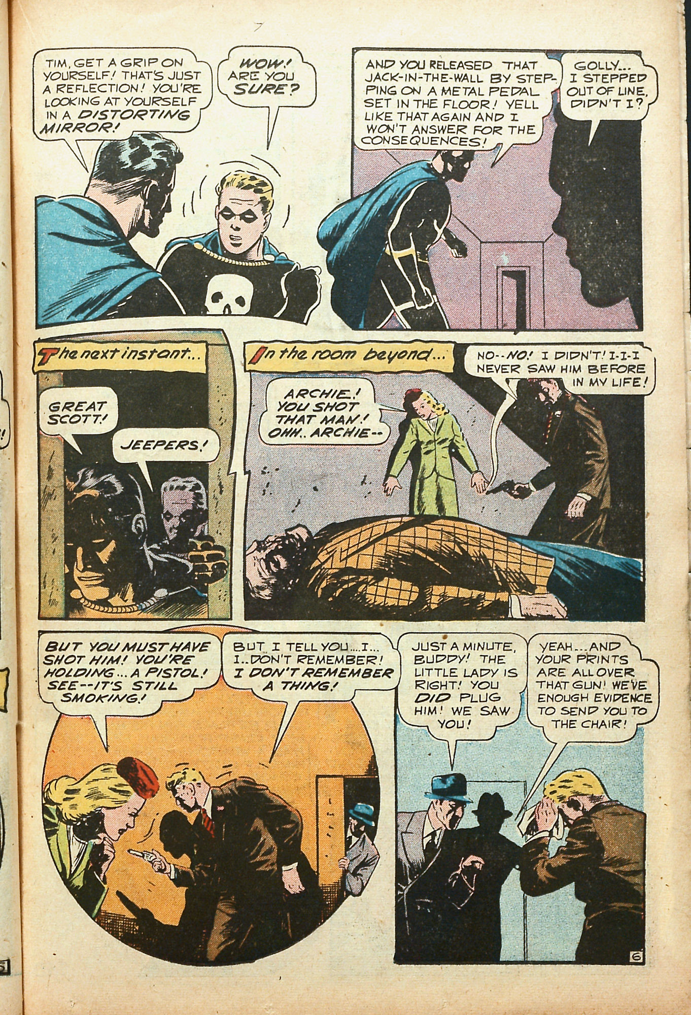 Black Terror, page 31. Black Terror. Public domain in the United States. Intended scans: Digital Comic Museum and Comic Book Plus. https://digitalcomicmuseum.com/