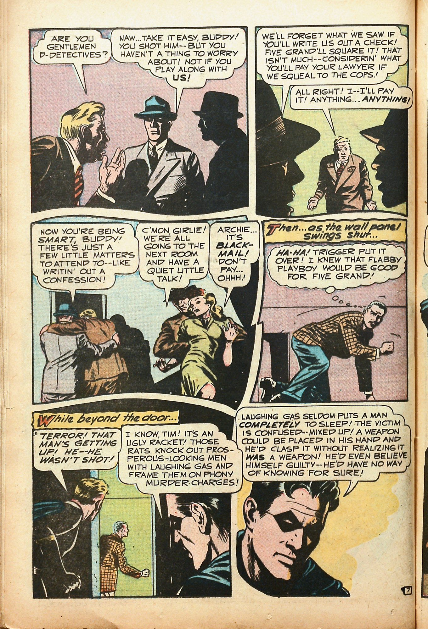 Black Terror, page 32. Black Terror. Public domain in the United States. Intended scans: Digital Comic Museum and Comic Book Plus. https://digitalcomicmuseum.com/