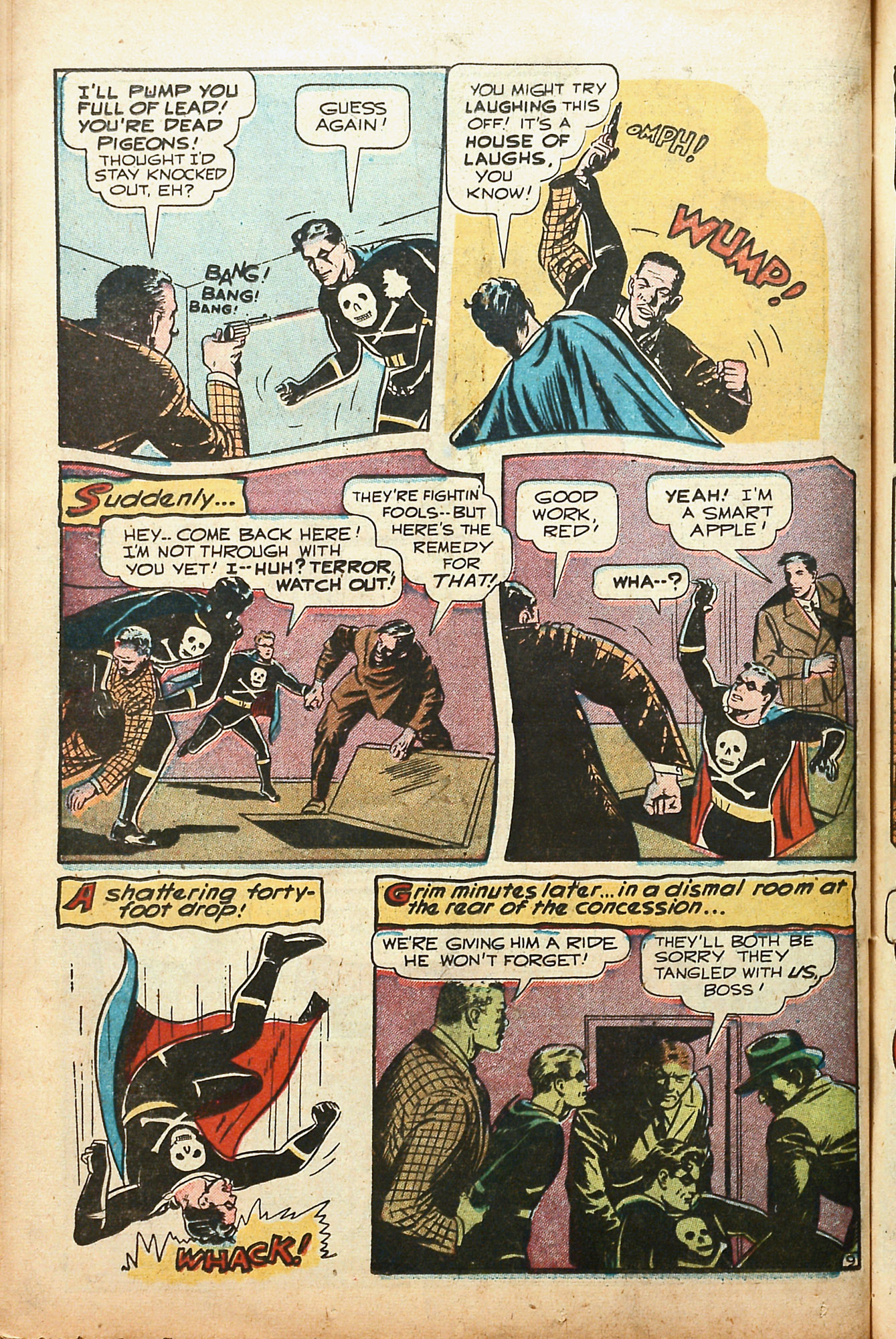 Black Terror, page 34. Black Terror. Public domain in the United States. Intended scans: Digital Comic Museum and Comic Book Plus. https://digitalcomicmuseum.com/