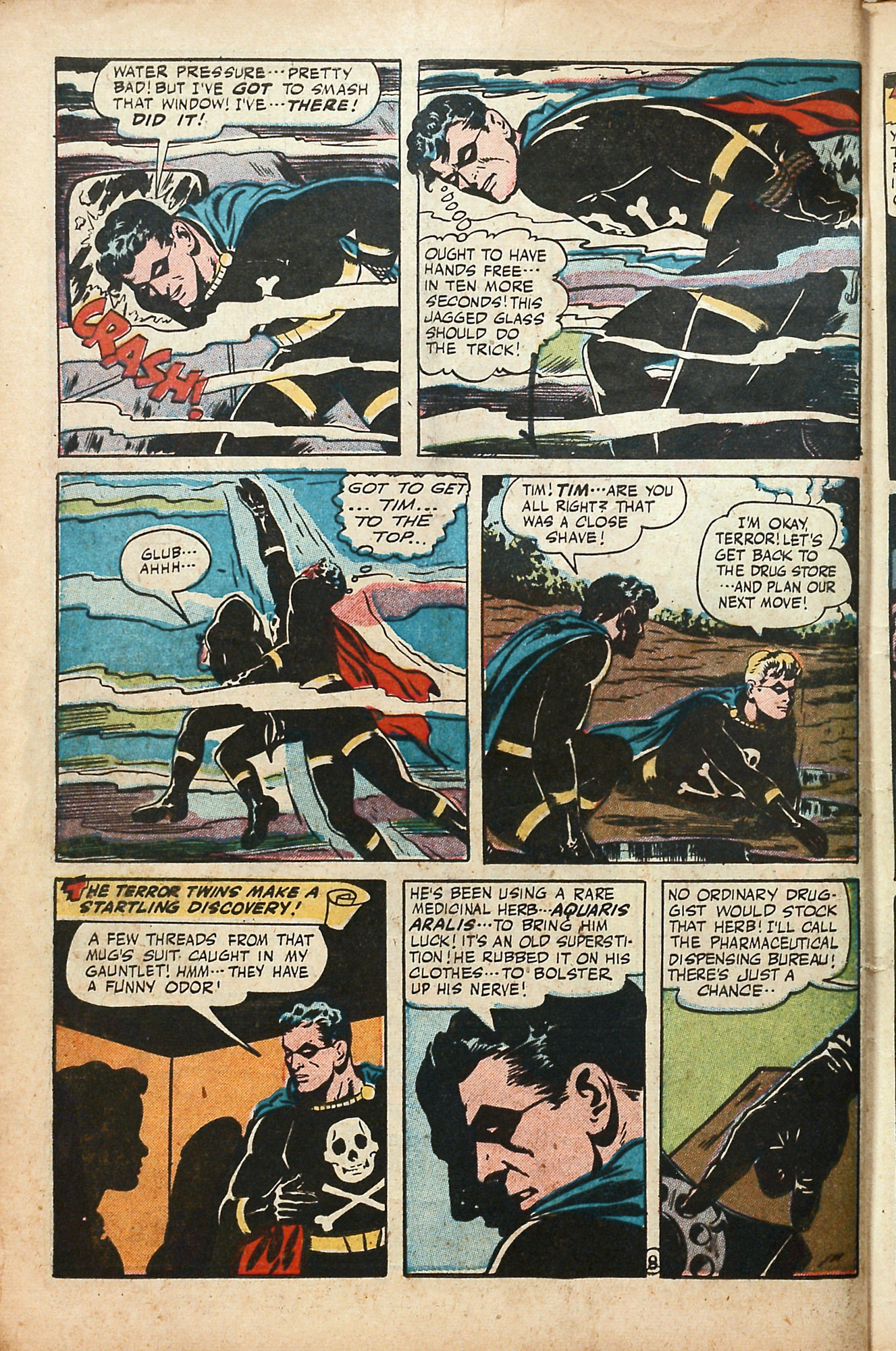 Black Terror, page 10. Black Terror. Public domain in the United States. Intended scans: Digital Comic Museum and Comic Book Plus. https://digitalcomicmuseum.com/