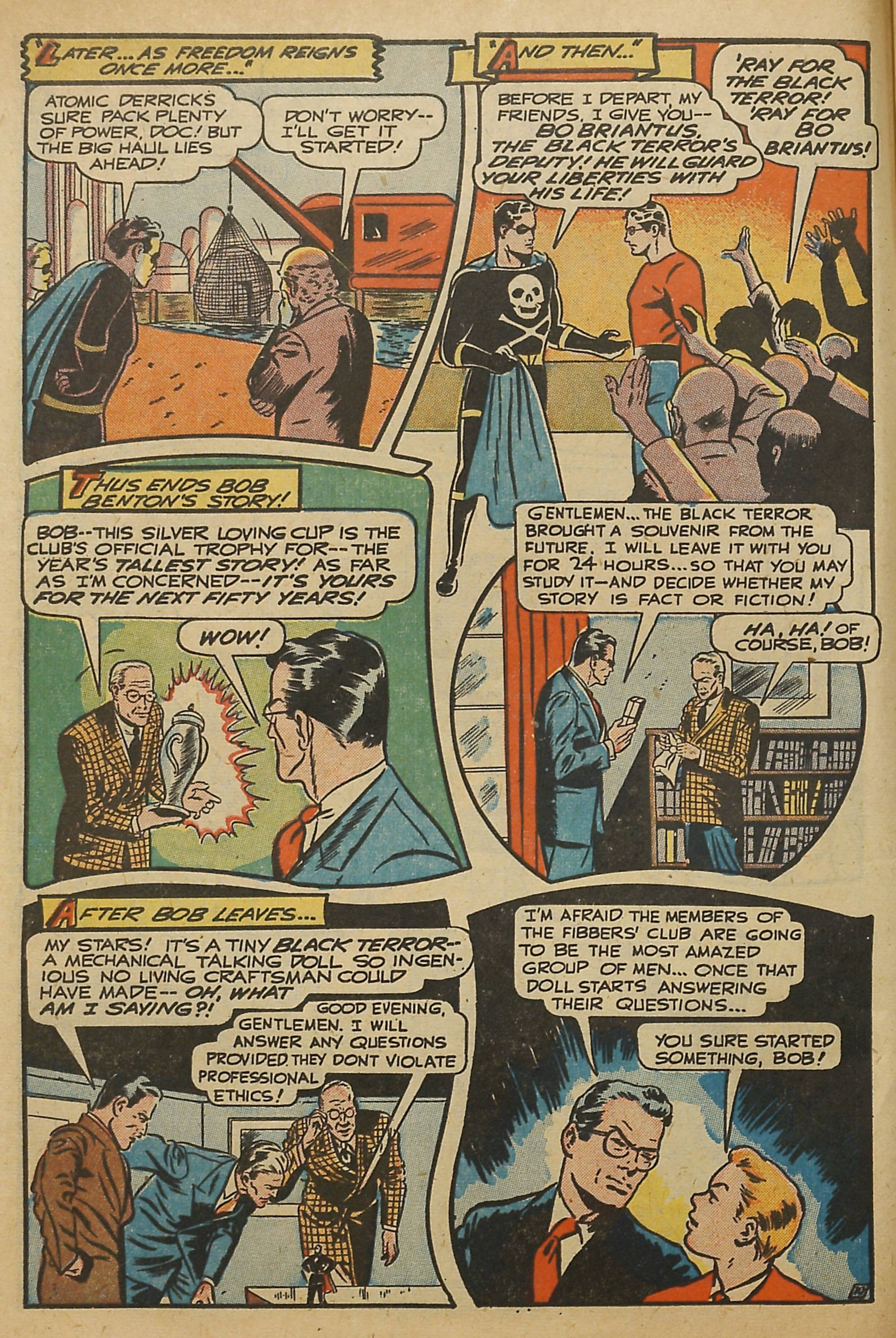 Black Terror, page 12. Black Terror. Public domain in the United States. Intended scans: Digital Comic Museum and Comic Book Plus. https://digitalcomicmuseum.com/