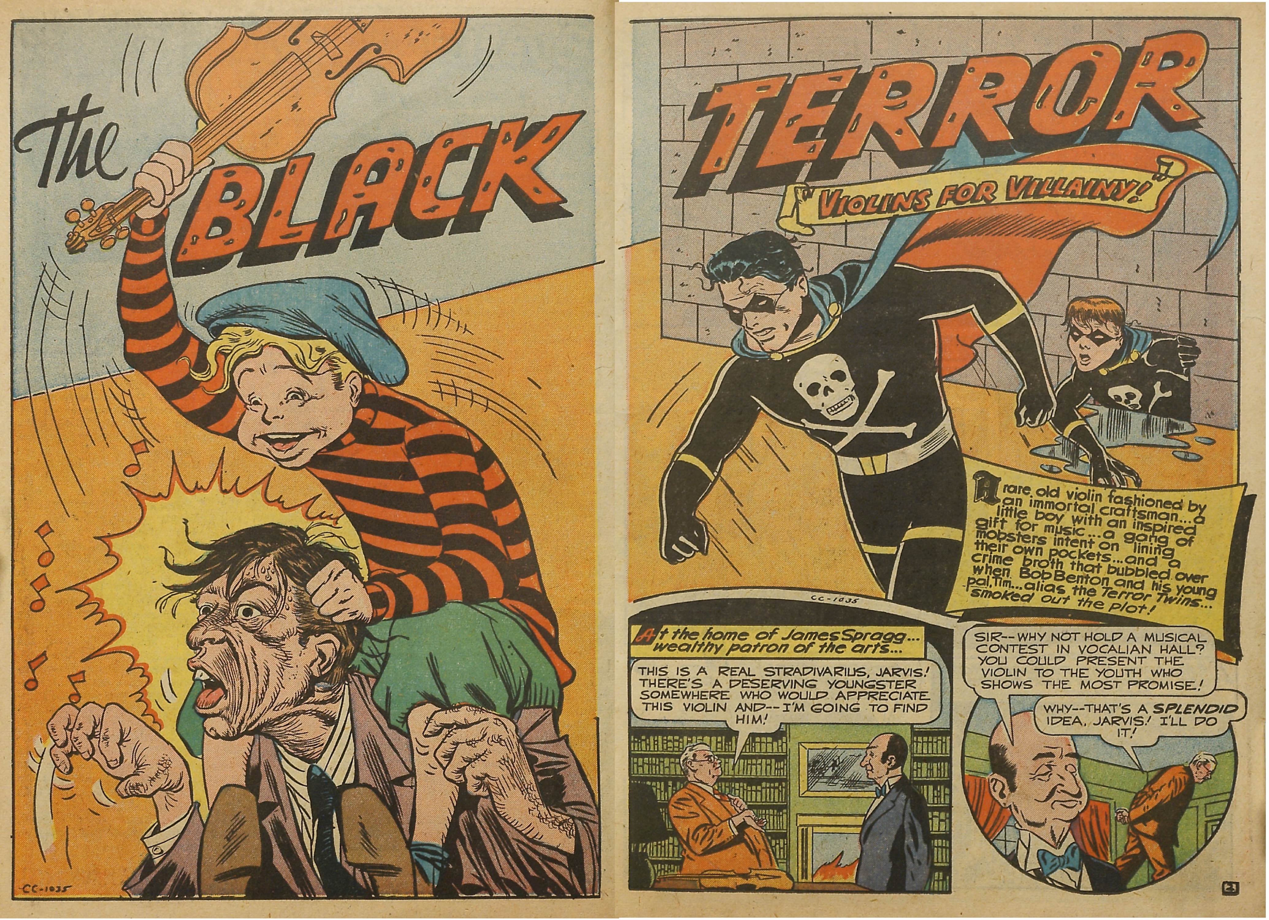 Black Terror, page 15. Black Terror. Public domain in the United States. Intended scans: Digital Comic Museum and Comic Book Plus. https://digitalcomicmuseum.com/