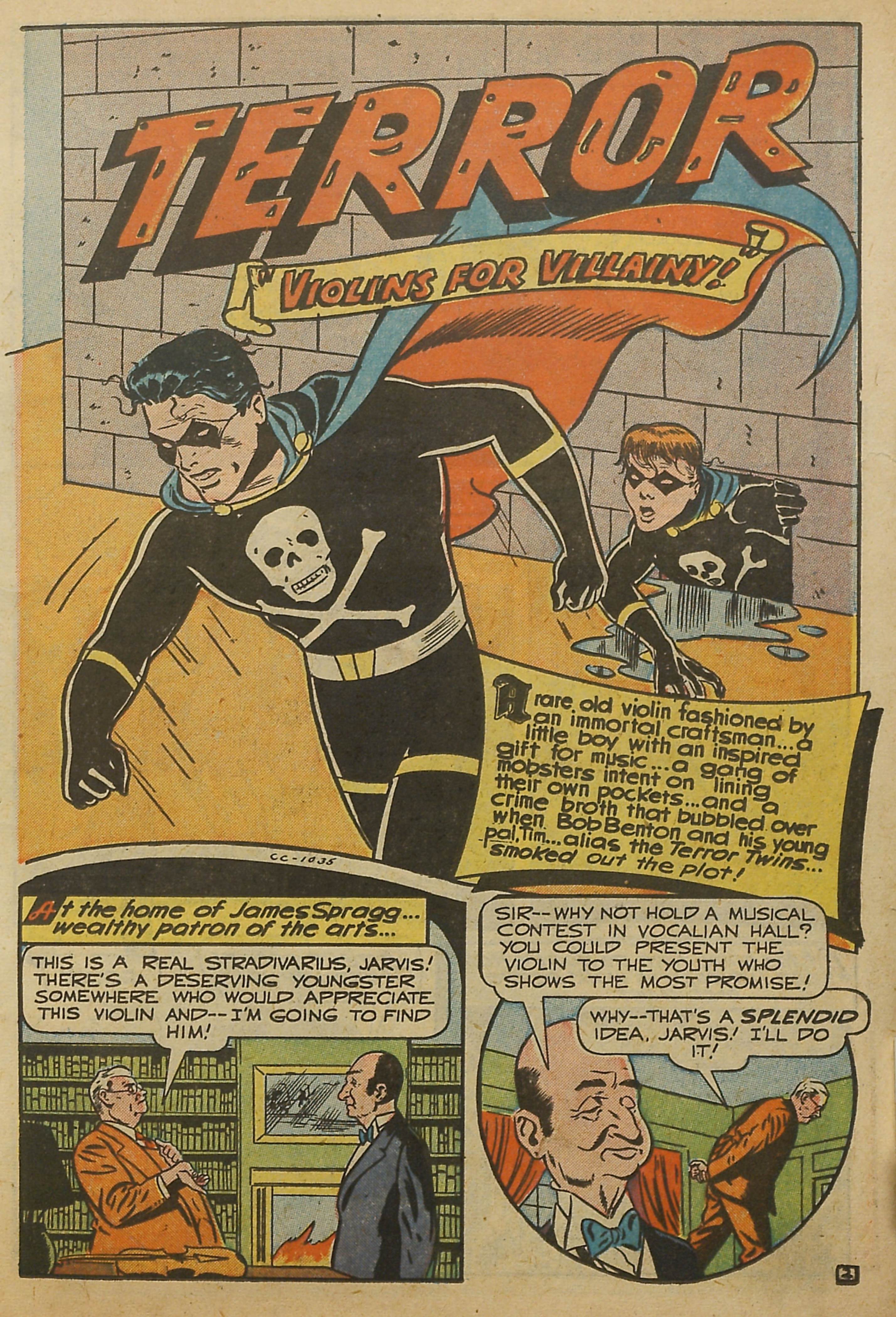 Black Terror, page 16. Black Terror. Public domain in the United States. Intended scans: Digital Comic Museum and Comic Book Plus. https://digitalcomicmuseum.com/