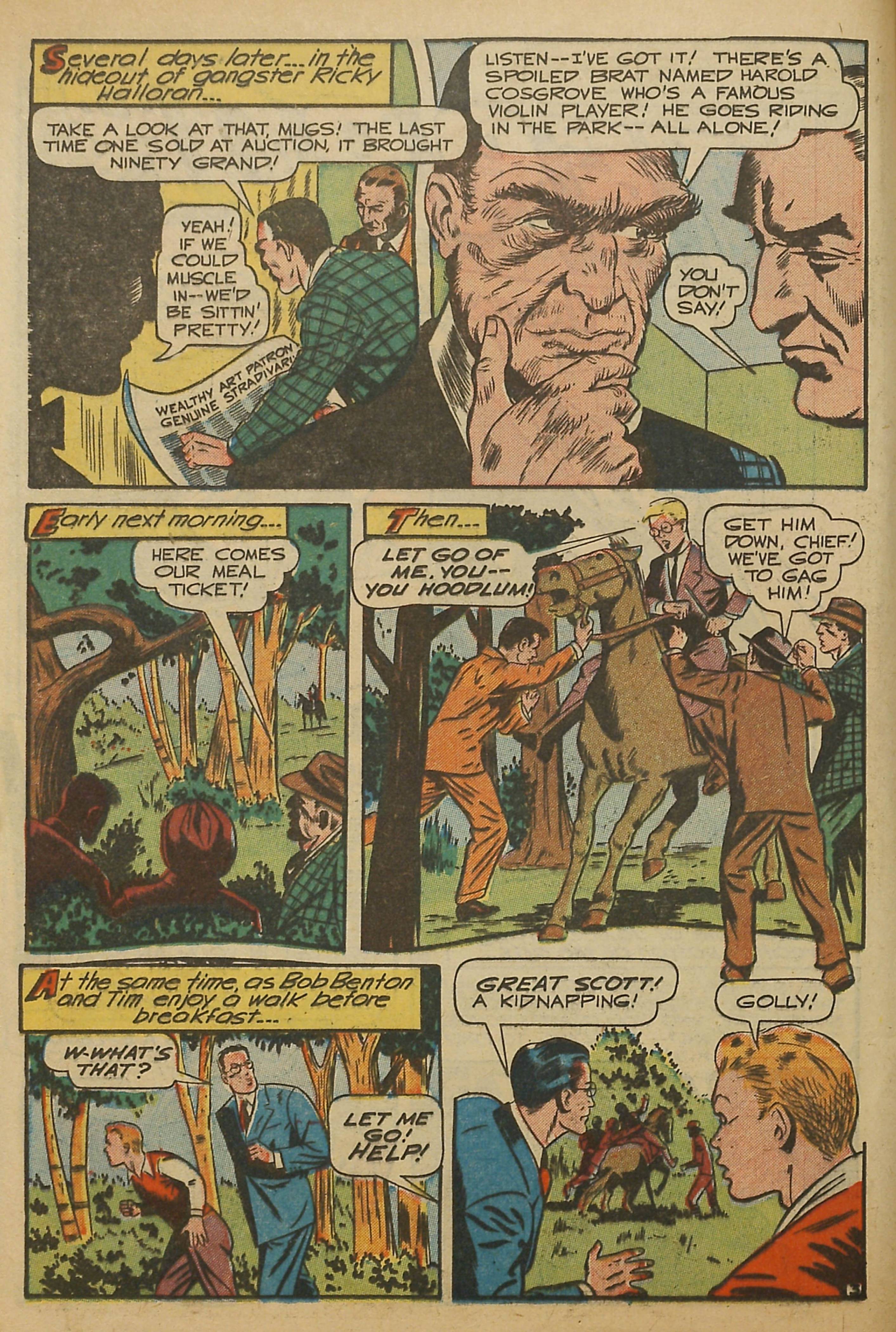 Black Terror, page 17. Black Terror. Public domain in the United States. Intended scans: Digital Comic Museum and Comic Book Plus. https://digitalcomicmuseum.com/
