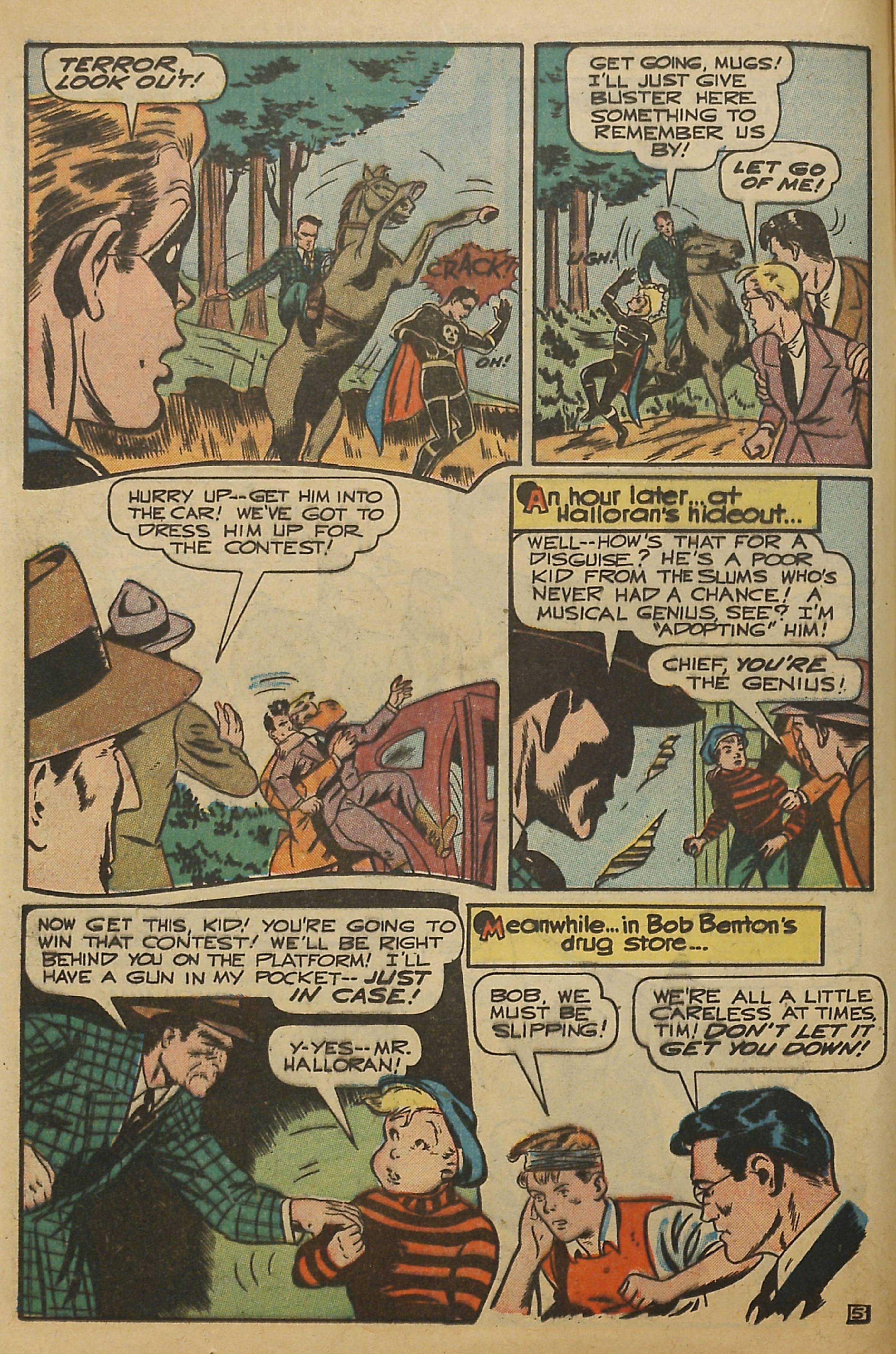 Black Terror, page 19. Black Terror. Public domain in the United States. Intended scans: Digital Comic Museum and Comic Book Plus. https://digitalcomicmuseum.com/