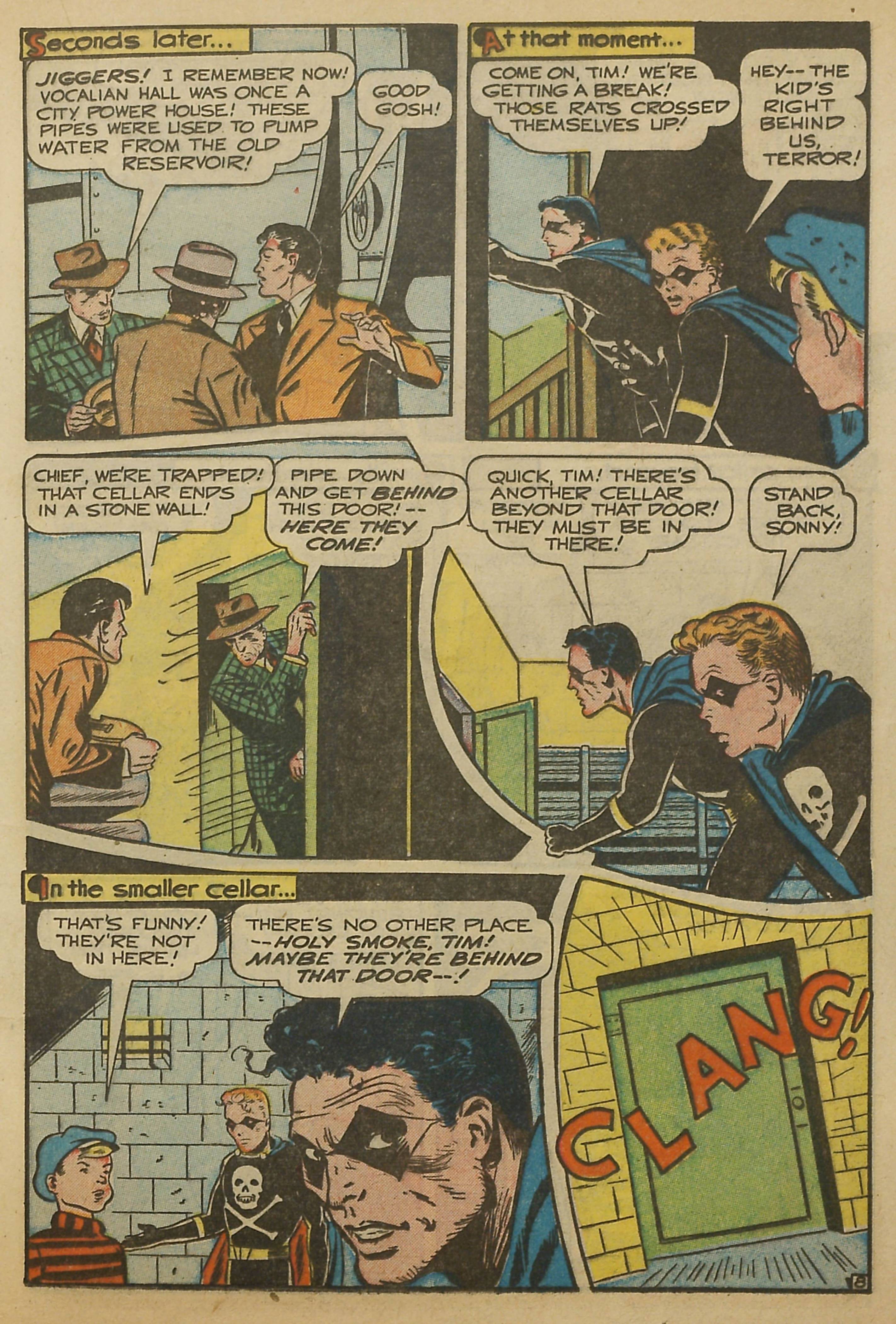 Black Terror, page 22. Black Terror. Public domain in the United States. Intended scans: Digital Comic Museum and Comic Book Plus. https://digitalcomicmuseum.com/