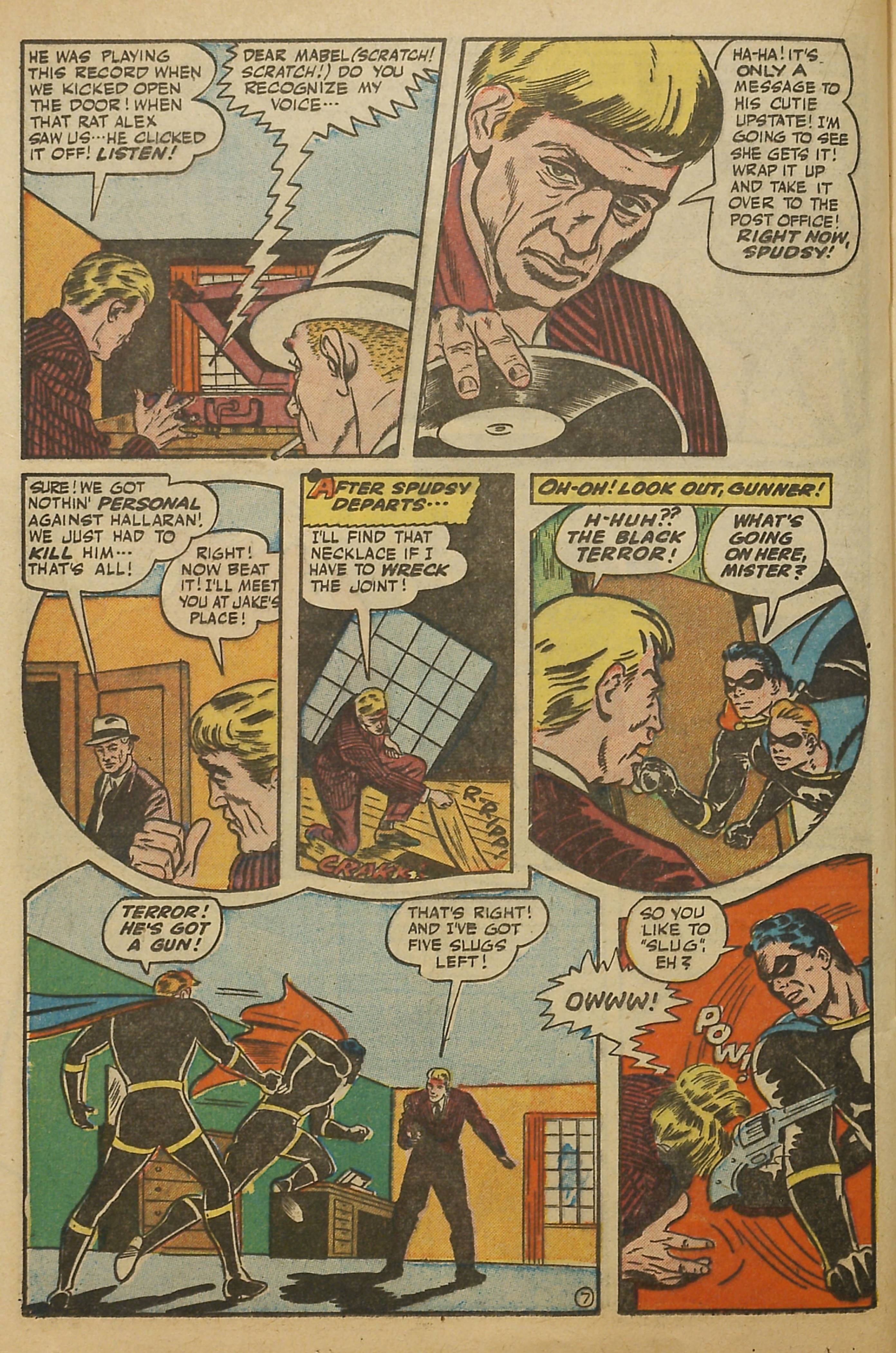 Black Terror, page 33. Black Terror. Public domain in the United States. Intended scans: Digital Comic Museum and Comic Book Plus. https://digitalcomicmuseum.com/