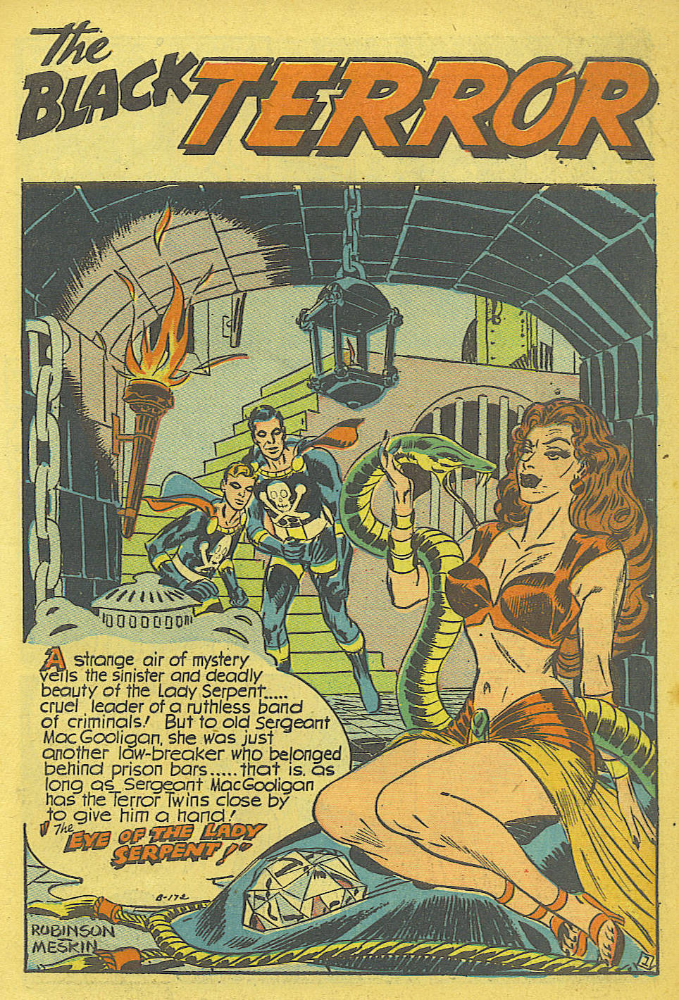 Black Terror, page 2. Black Terror. Public domain in the United States. Intended scans: Digital Comic Museum and Comic Book Plus. https://digitalcomicmuseum.com/