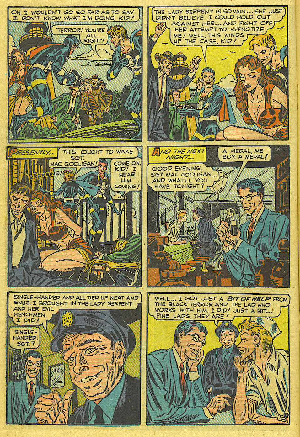 Black Terror, page 11. Black Terror. Public domain in the United States. Intended scans: Digital Comic Museum and Comic Book Plus. https://digitalcomicmuseum.com/